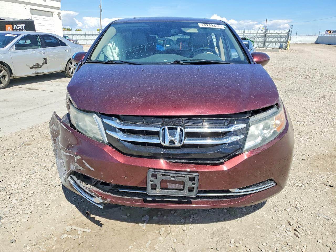 2015 Honda Odyssey Exl Maroon vin: 5FNRL5H63FB072423