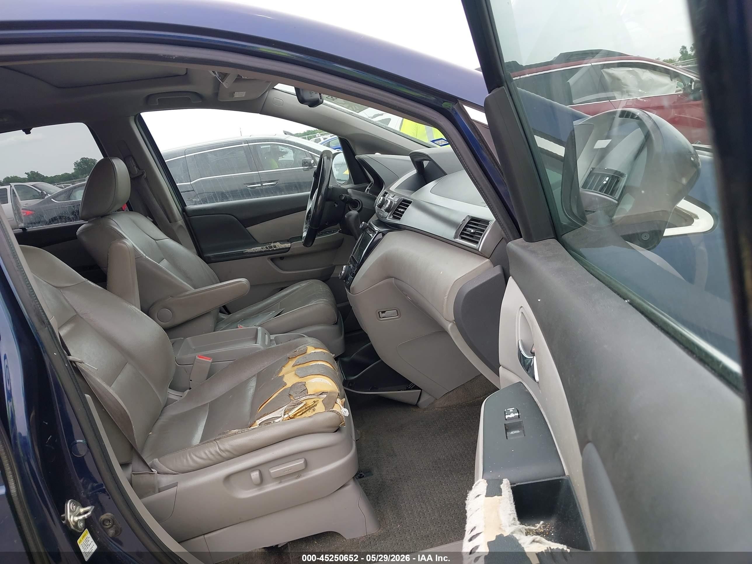 2015 Honda Odyssey Ex-l Blue vin: 5FNRL5H63FB080375