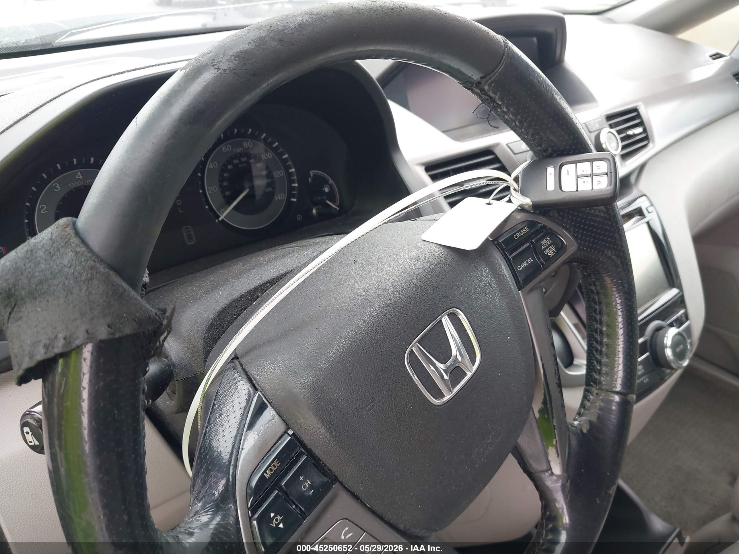 2015 Honda Odyssey Ex-l Blue vin: 5FNRL5H63FB080375