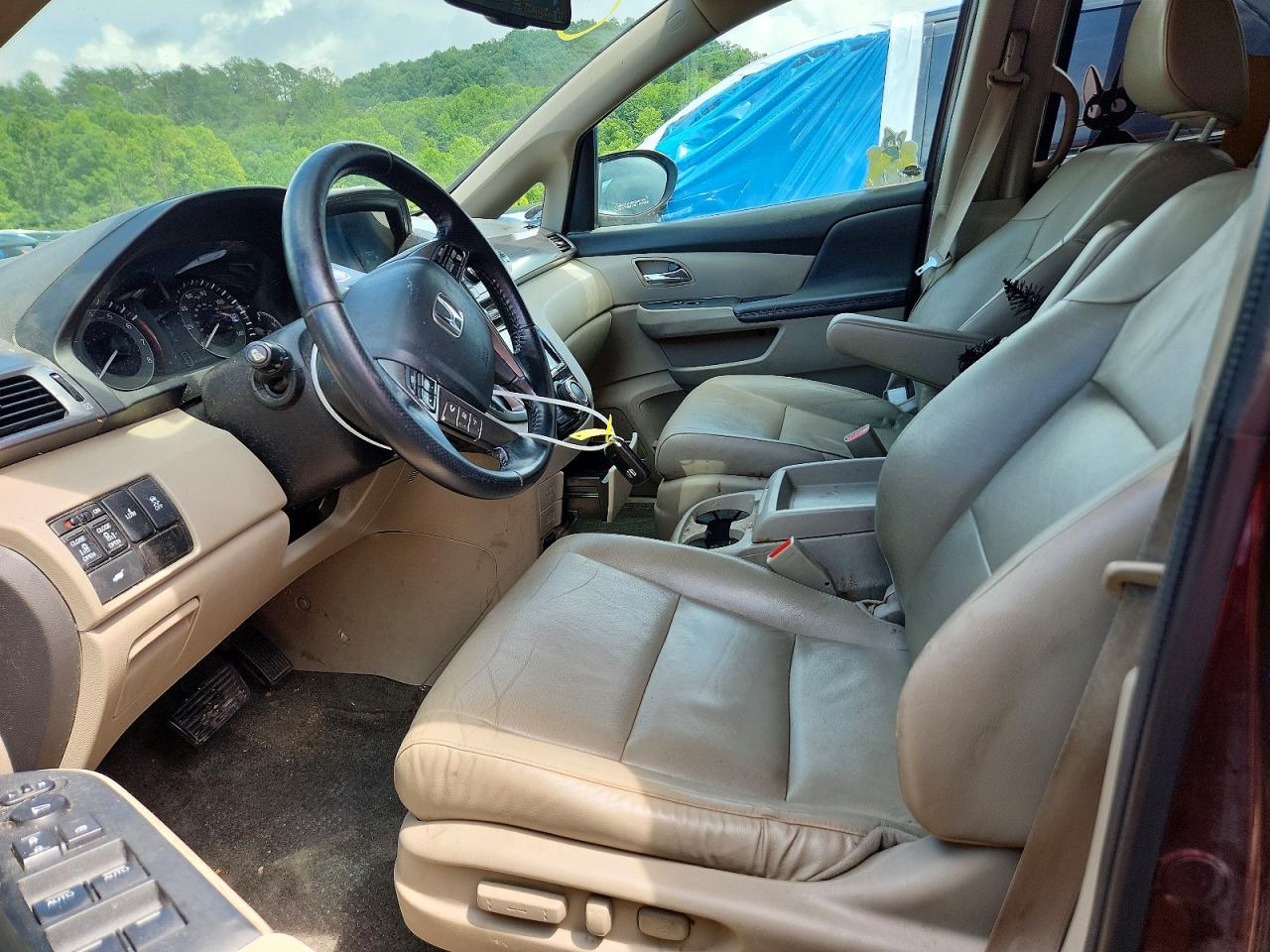 2015 Honda Odyssey Exl Maroon vin: 5FNRL5H63FB087598