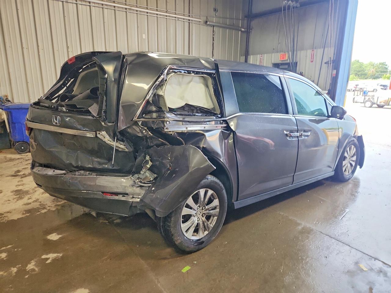 2015 Honda Odyssey Exl Серый vin: 5FNRL5H63FB091411