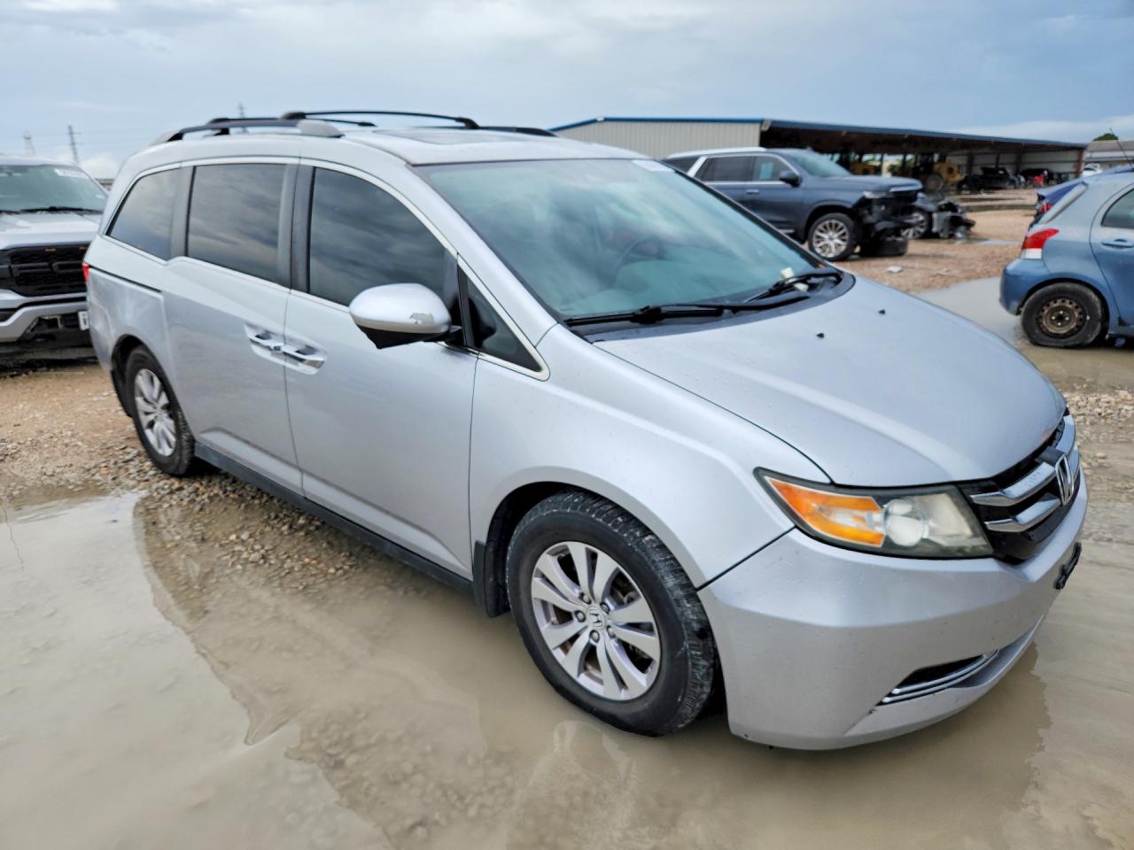 2015 Honda Odyssey Exl Silver vin: 5FNRL5H63FB097709