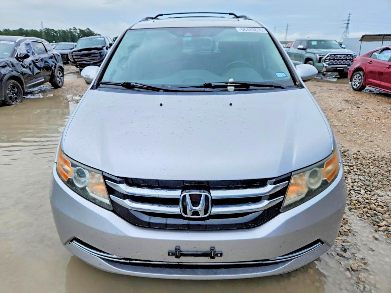 2015 Honda Odyssey Exl Silver vin: 5FNRL5H63FB097709