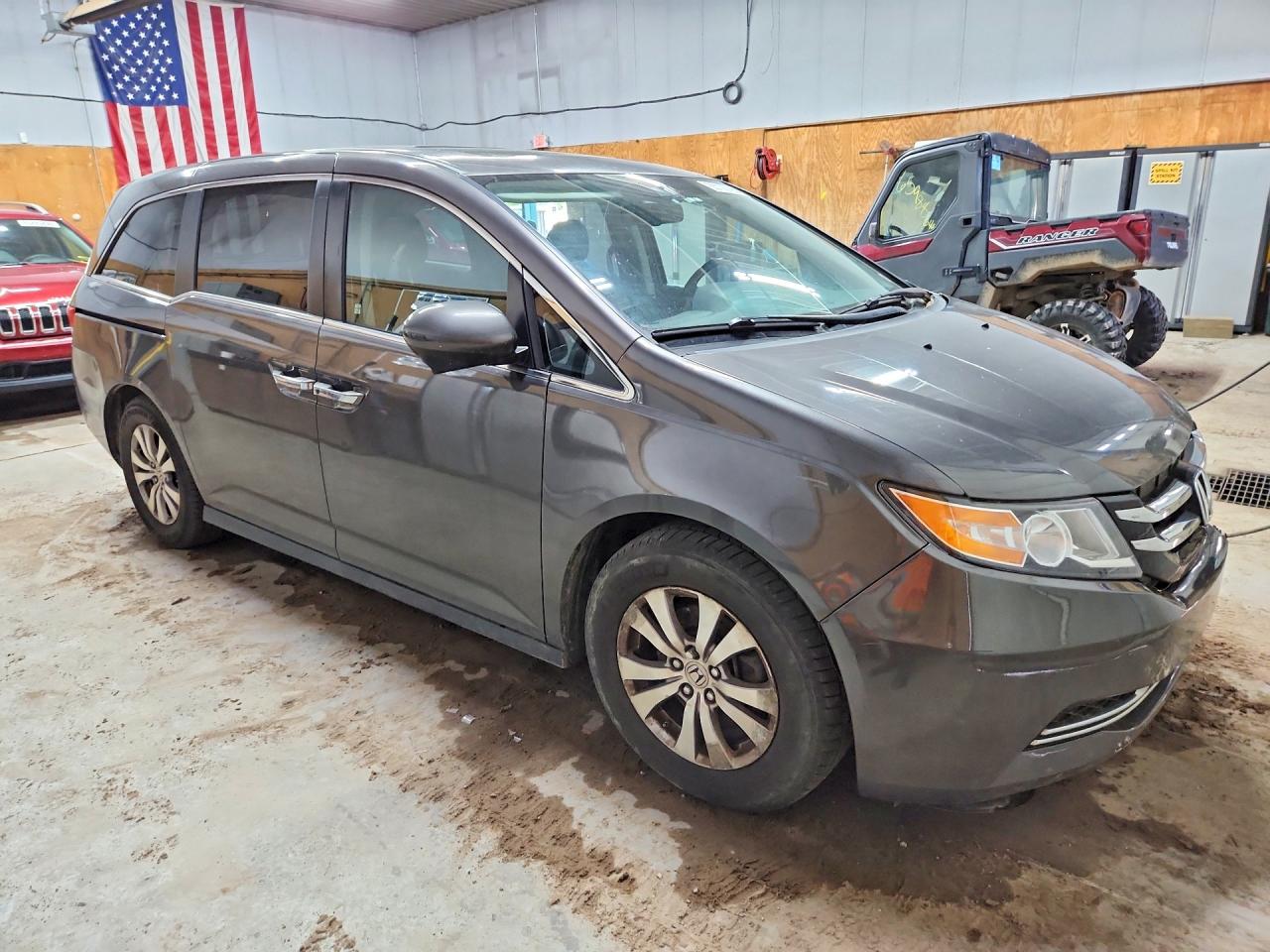 2015 Honda Odyssey Exl Серый vin: 5FNRL5H63FB103007