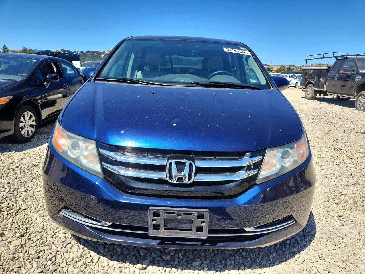2015 Honda Odyssey Exl Синий vin: 5FNRL5H63FB112385