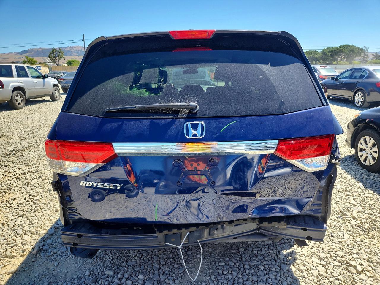 2015 Honda Odyssey Exl Синий vin: 5FNRL5H63FB112385