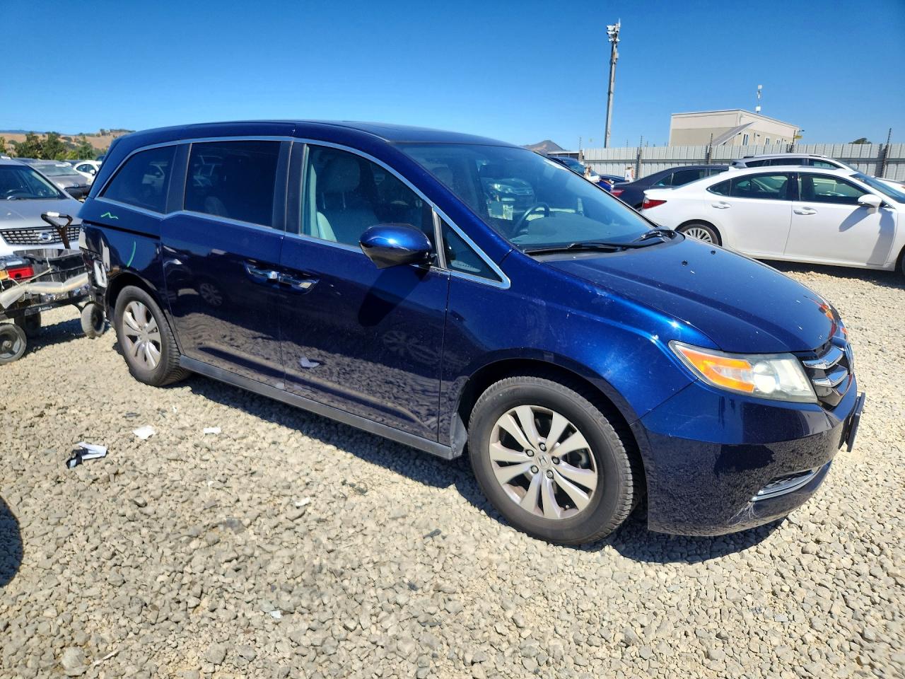 2015 Honda Odyssey Exl Синий vin: 5FNRL5H63FB112385