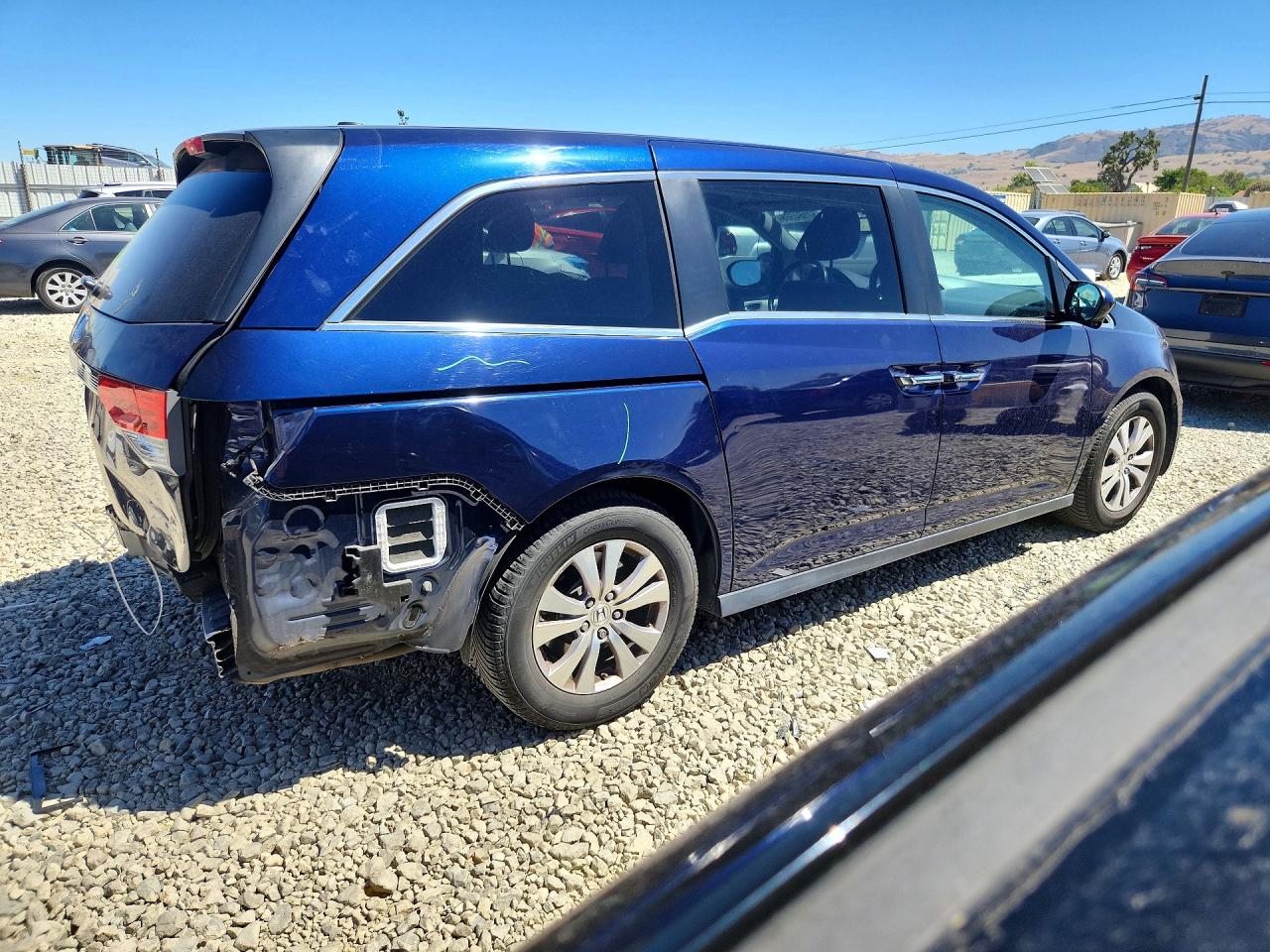 2015 Honda Odyssey Exl Синий vin: 5FNRL5H63FB112385