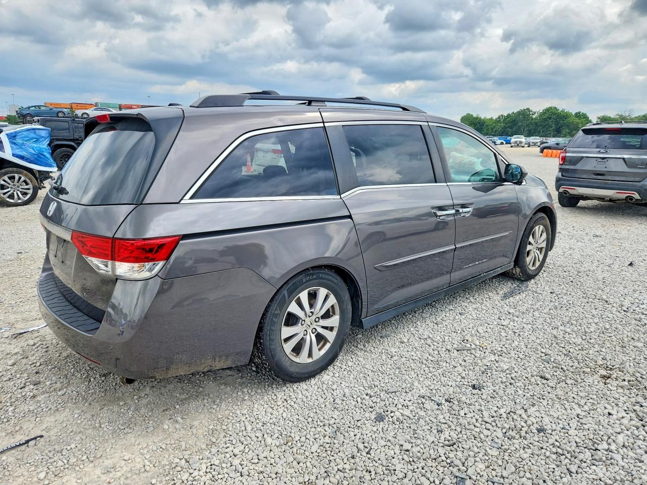 2015 Honda Odyssey Exl Gray vin: 5FNRL5H63FB131793