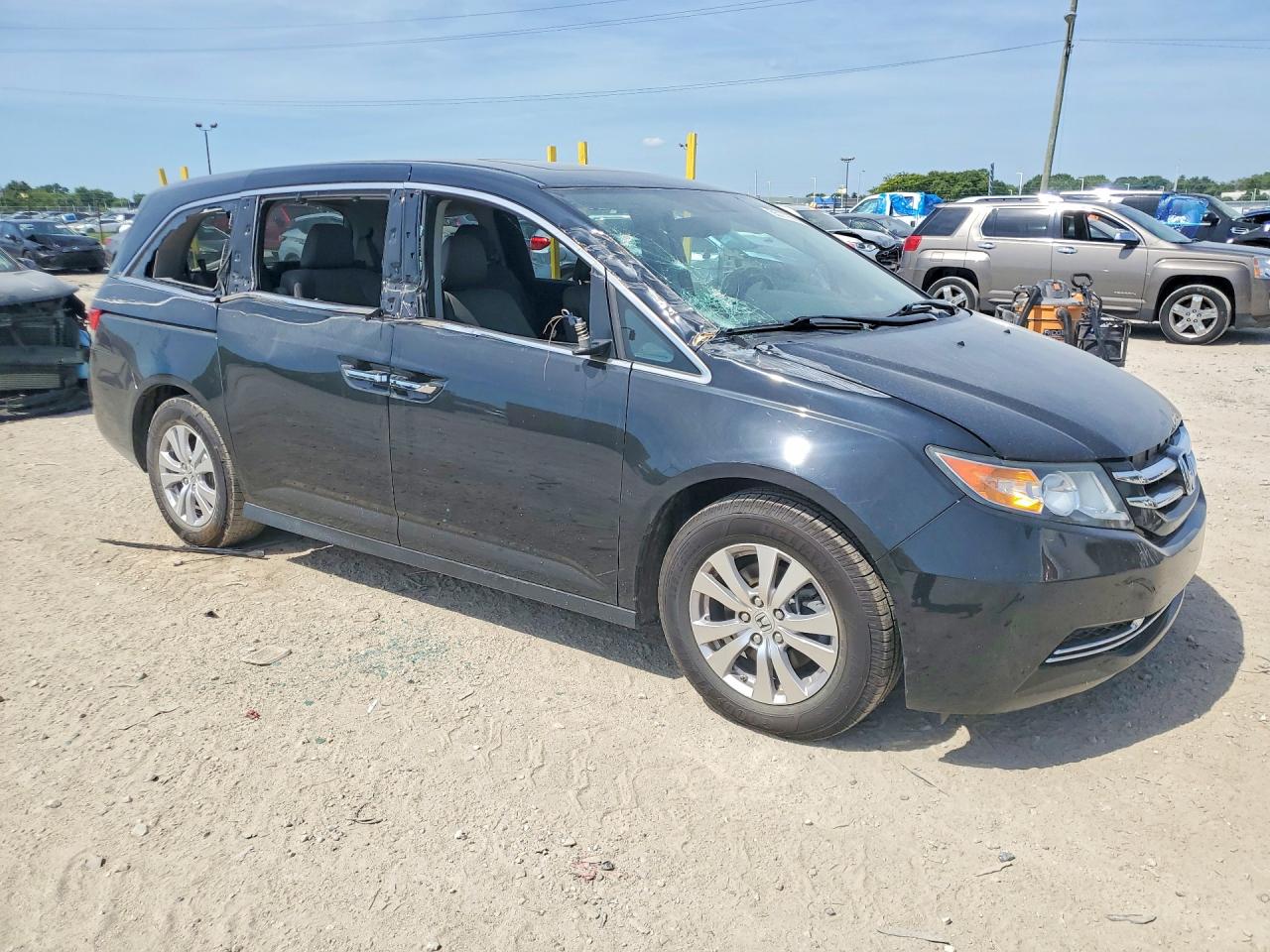 2016 Honda Odyssey Exl Черный vin: 5FNRL5H63GB130208