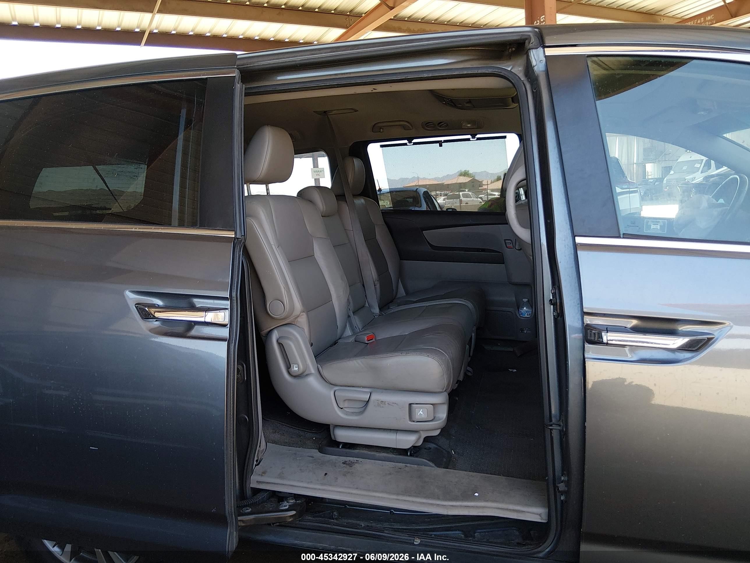 2011 Honda Odyssey Ex-l Gray vin: 5FNRL5H64BB002018