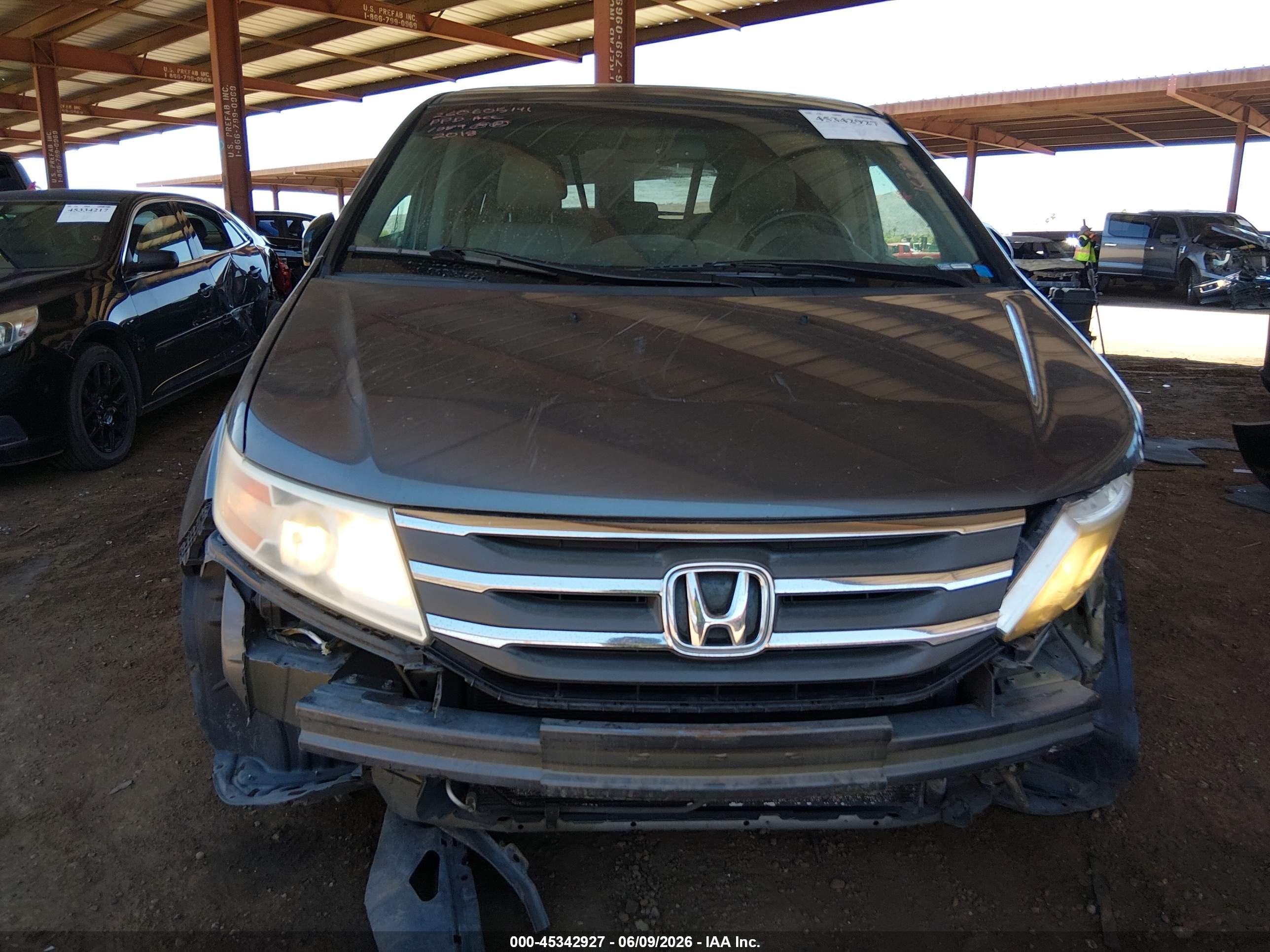 2011 Honda Odyssey Ex-l Gray vin: 5FNRL5H64BB002018