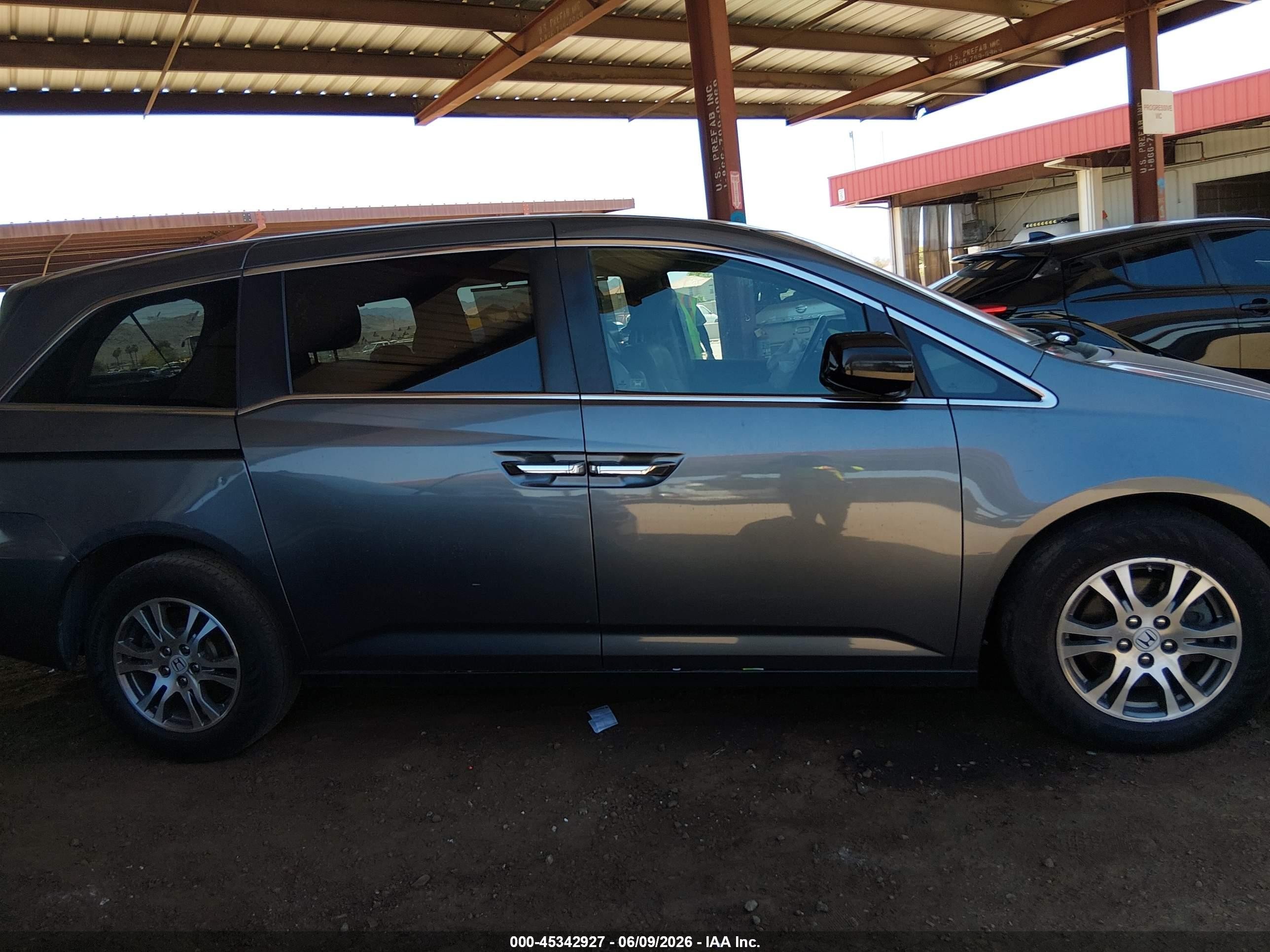 2011 Honda Odyssey Ex-l Gray vin: 5FNRL5H64BB002018