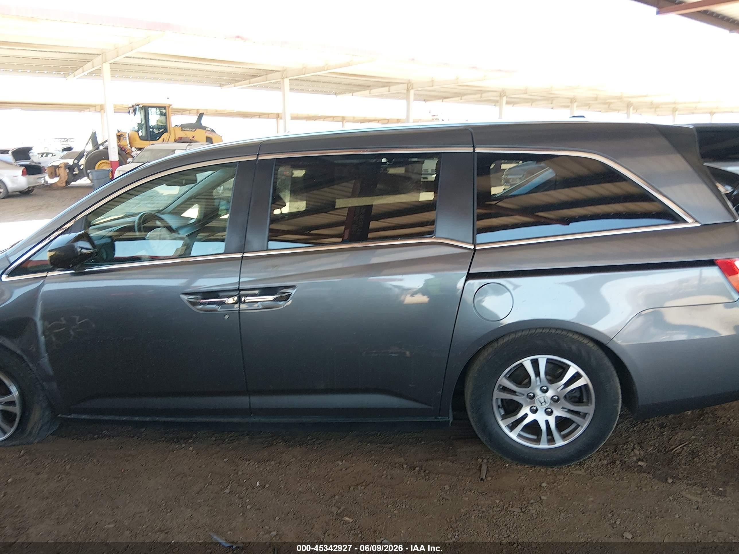 2011 Honda Odyssey Ex-l Gray vin: 5FNRL5H64BB002018