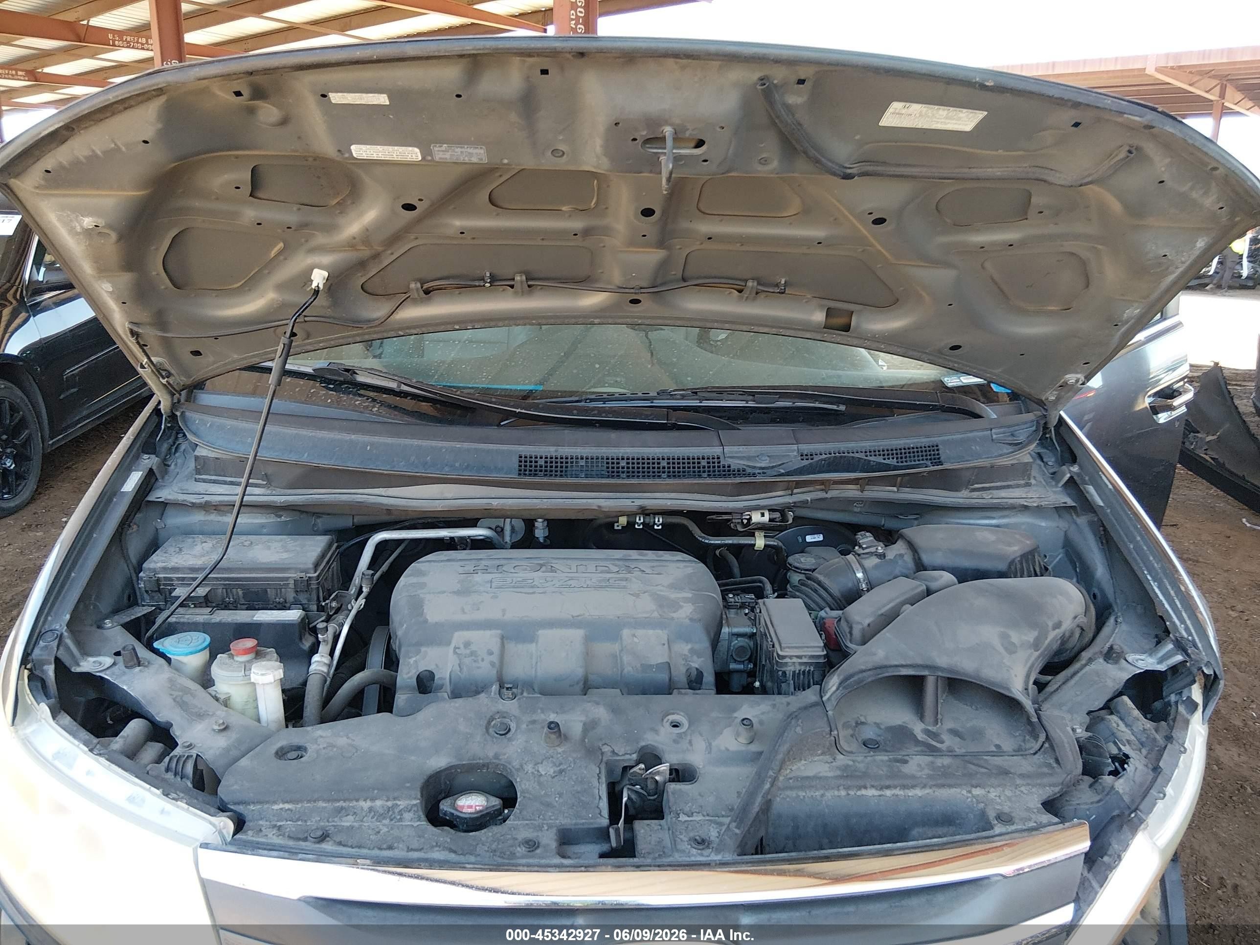 2011 Honda Odyssey Ex-l Gray vin: 5FNRL5H64BB002018