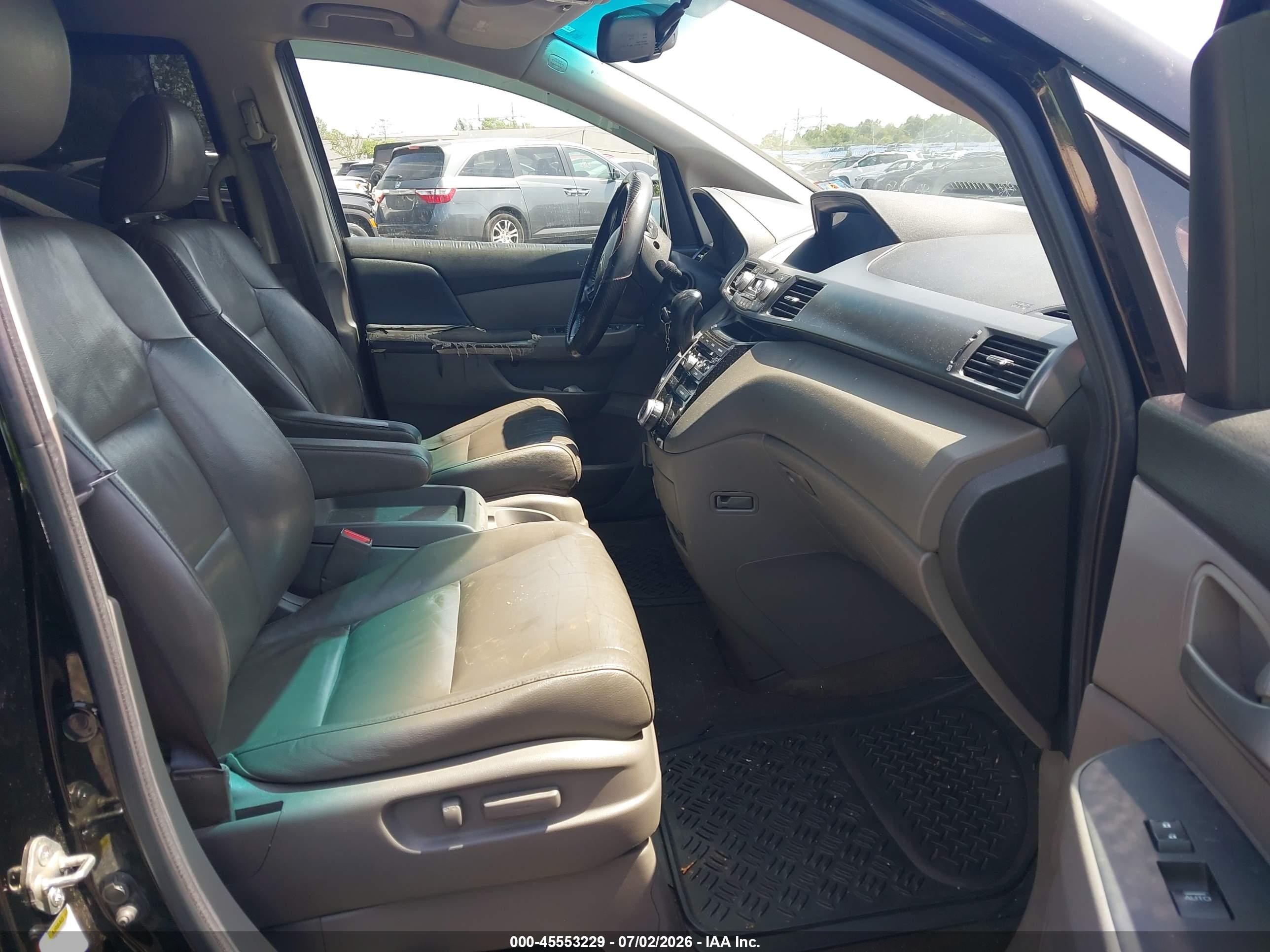 2011 Honda Odyssey Ex-l Black vin: 5FNRL5H64BB003184
