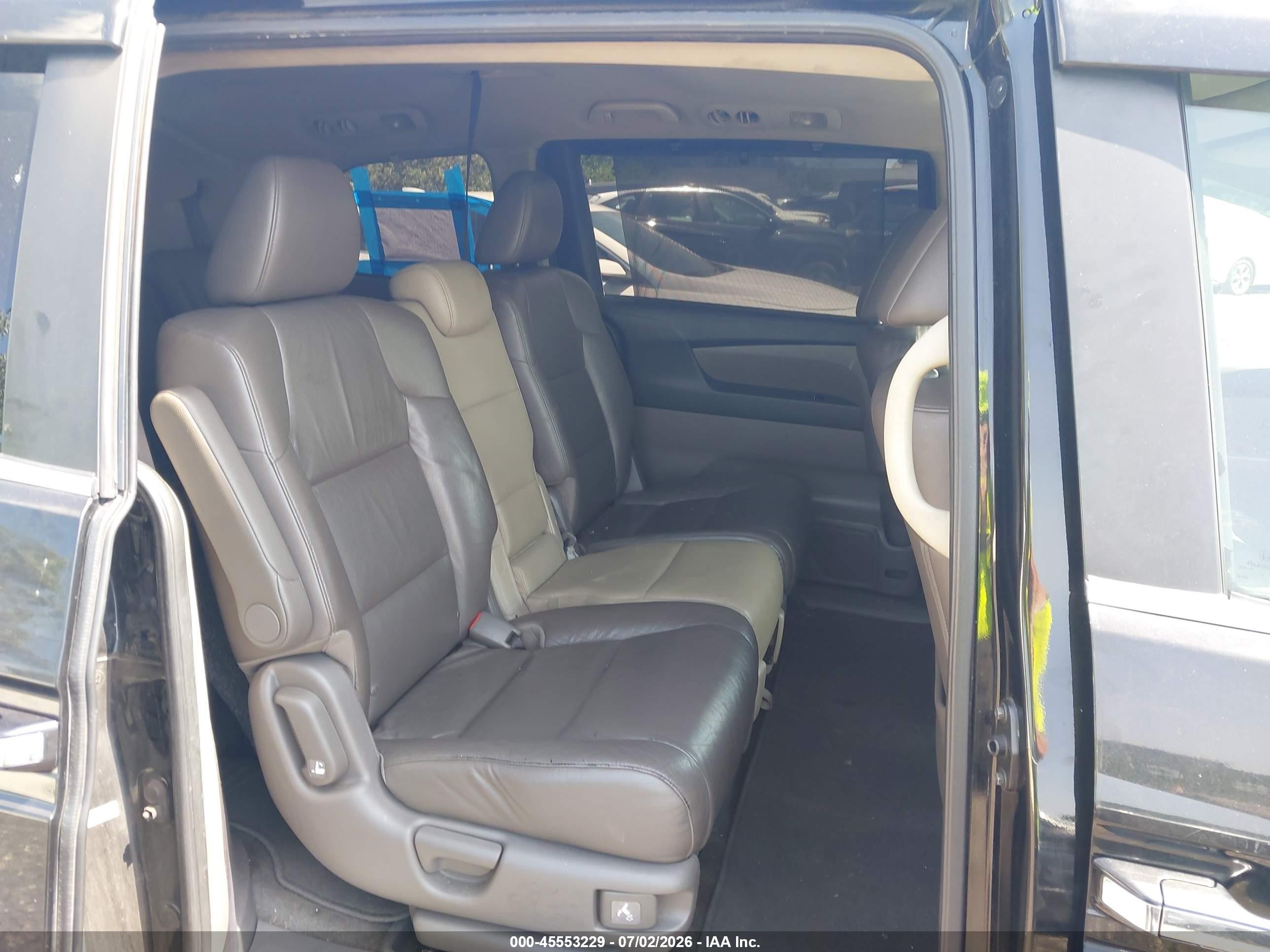 2011 Honda Odyssey Ex-l Black vin: 5FNRL5H64BB003184