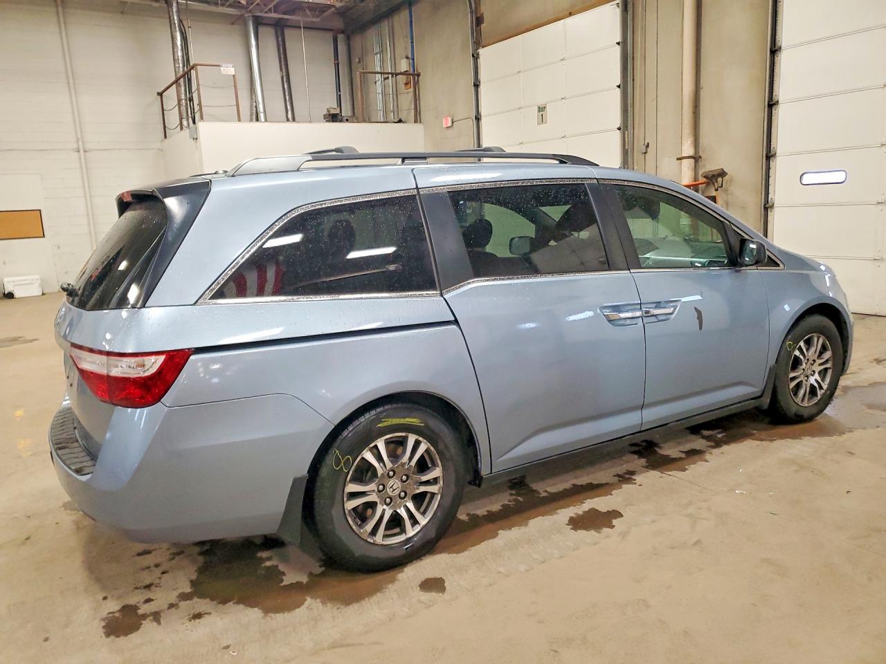 2011 Honda Odyssey Exl Blue vin: 5FNRL5H64BB010328