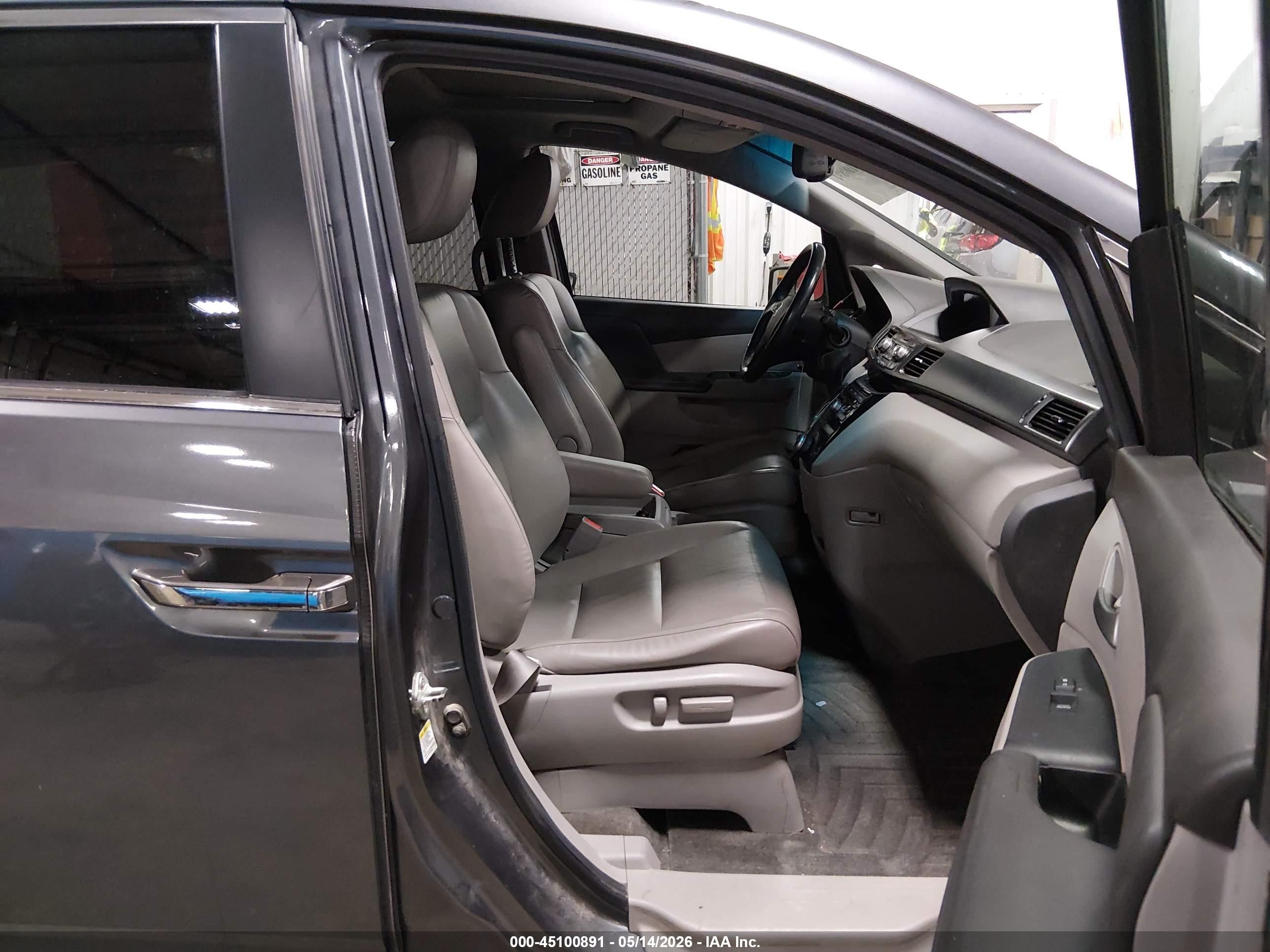 2011 Honda Odyssey Ex-l Gray vin: 5FNRL5H64BB010930