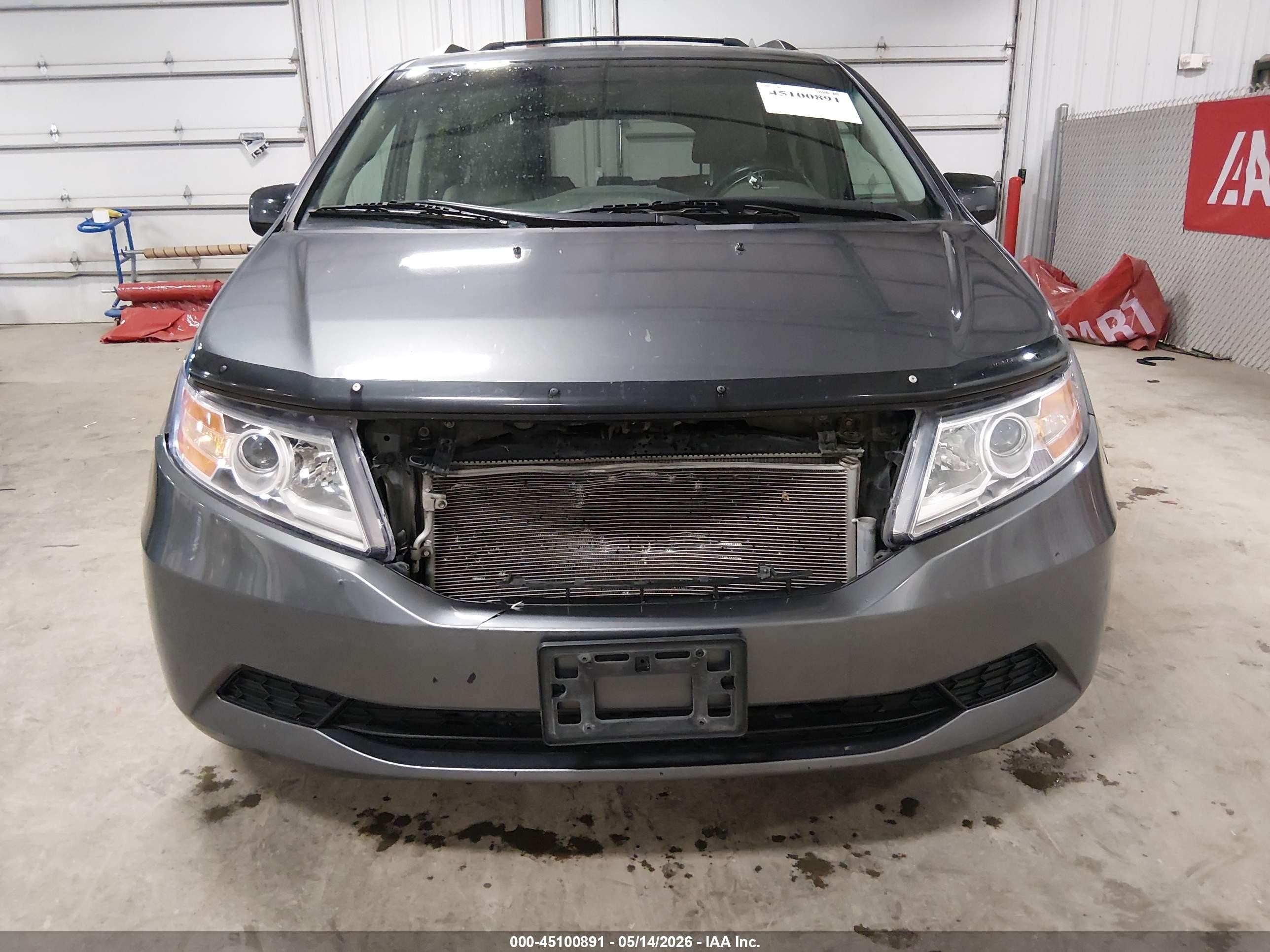 2011 Honda Odyssey Ex-l Gray vin: 5FNRL5H64BB010930