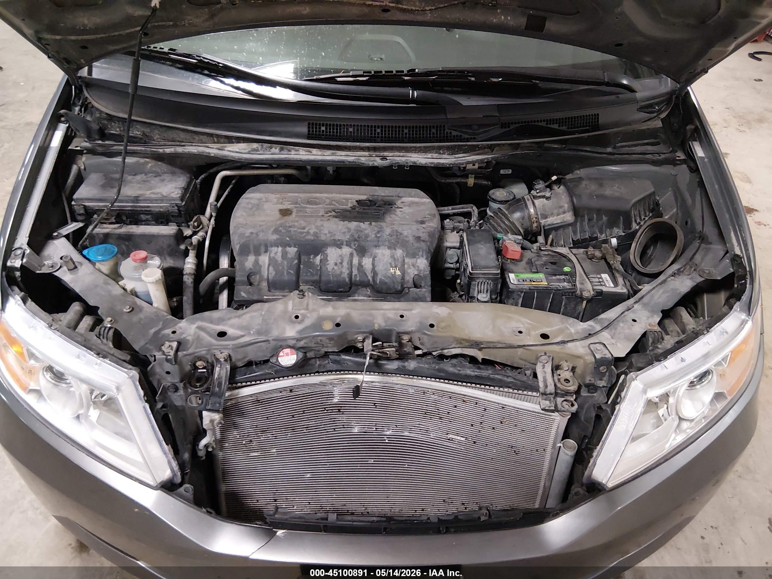 2011 Honda Odyssey Ex-l Gray vin: 5FNRL5H64BB010930