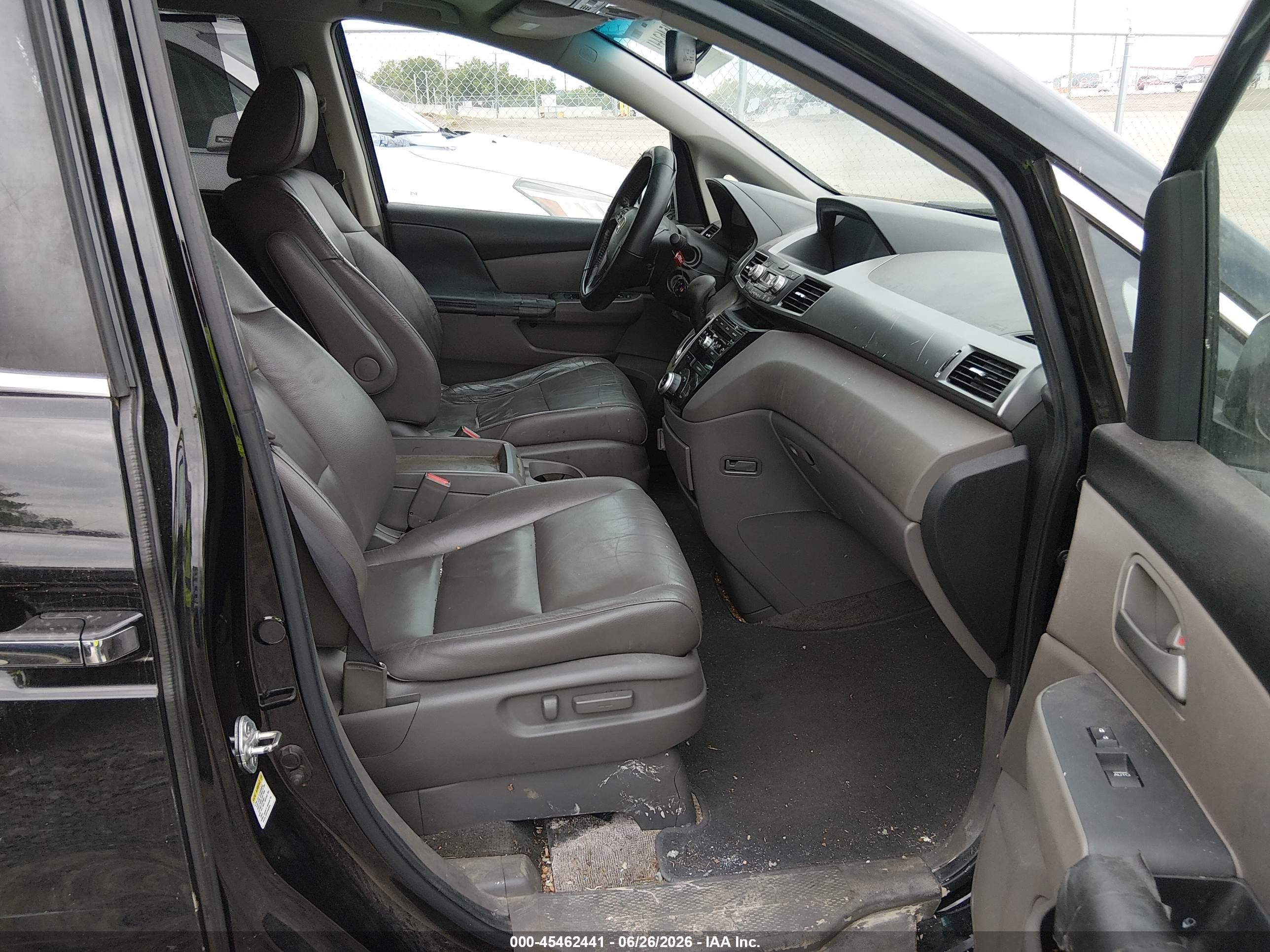 2011 Honda Odyssey Ex-l Black vin: 5FNRL5H64BB022401
