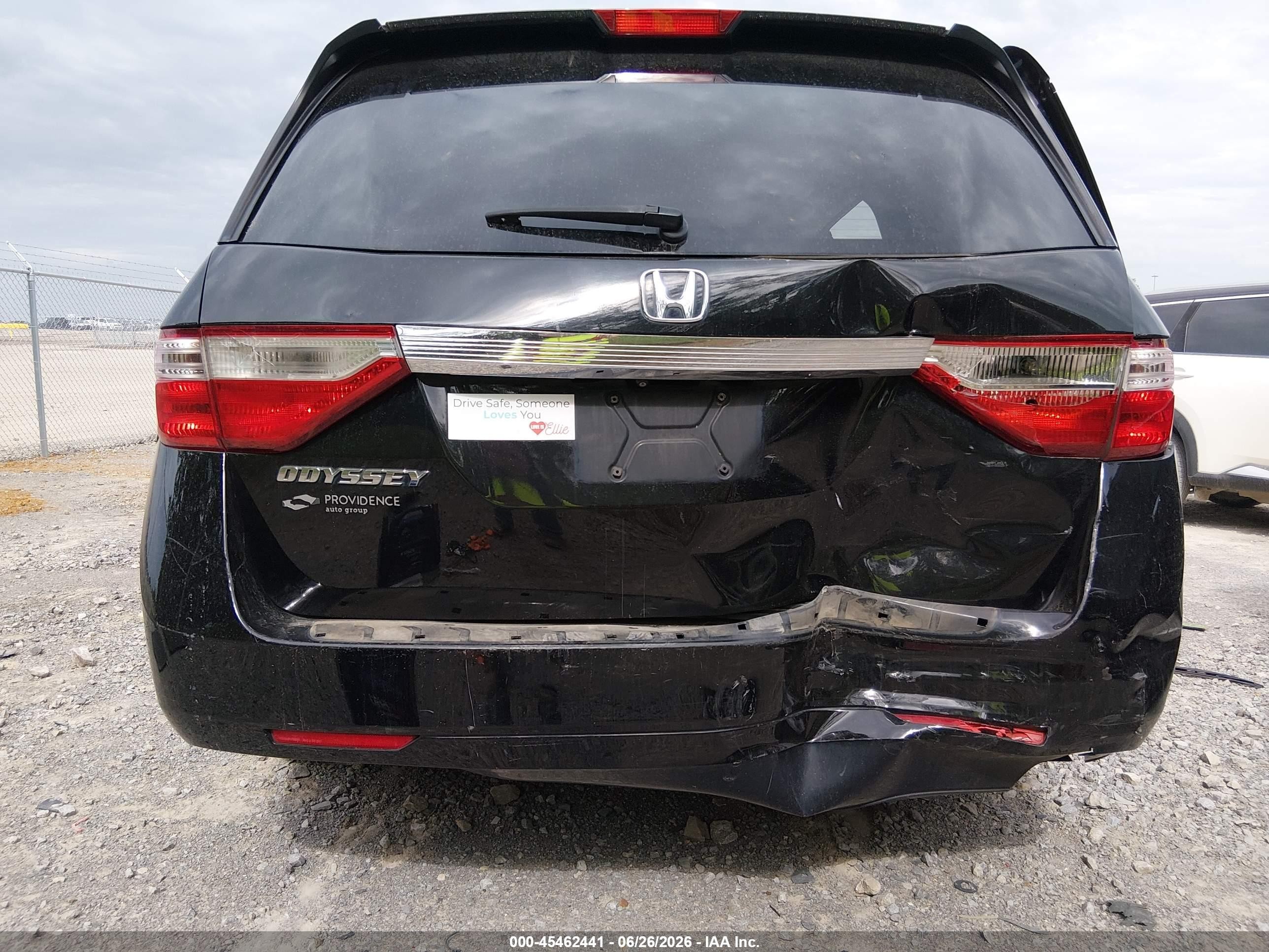2011 Honda Odyssey Ex-l Black vin: 5FNRL5H64BB022401