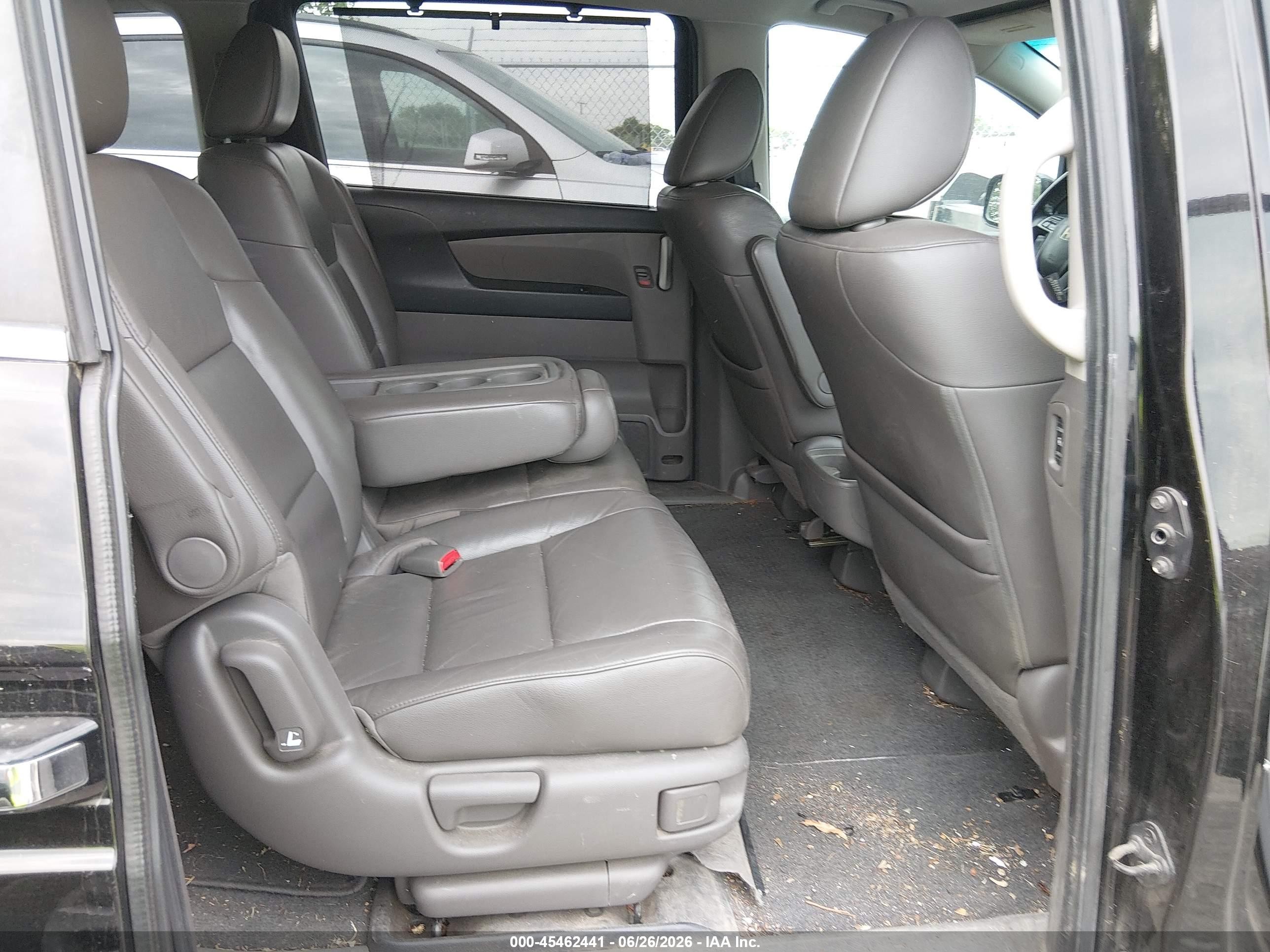 2011 Honda Odyssey Ex-l Black vin: 5FNRL5H64BB022401