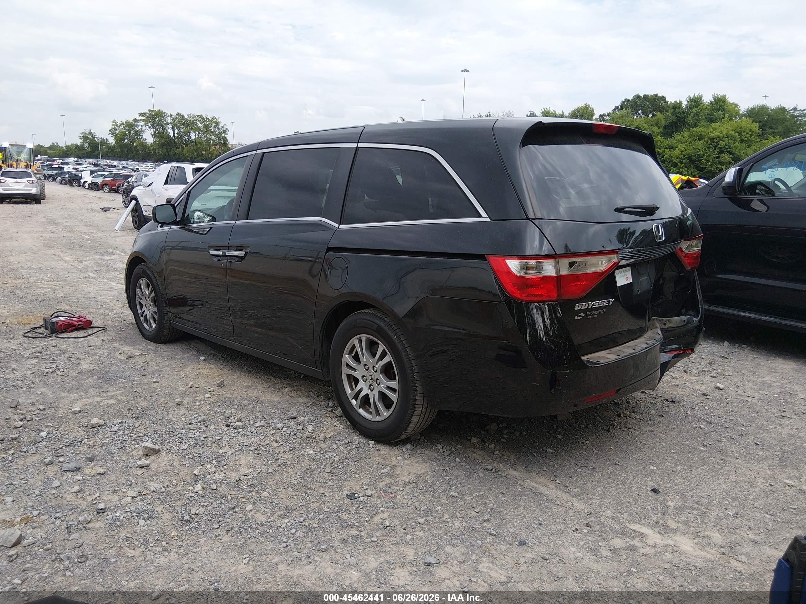 2011 Honda Odyssey Ex-l Black vin: 5FNRL5H64BB022401