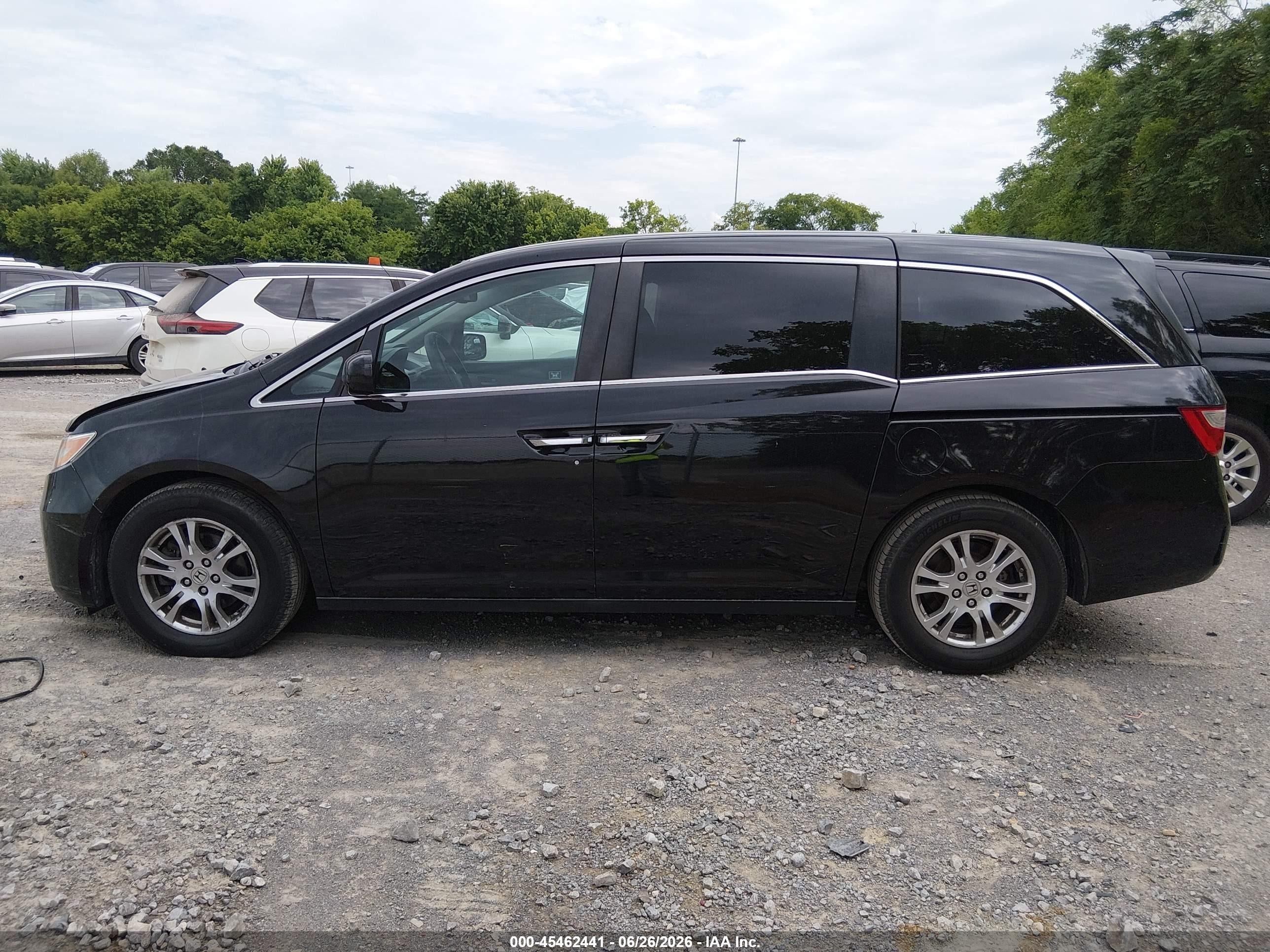 2011 Honda Odyssey Ex-l Black vin: 5FNRL5H64BB022401