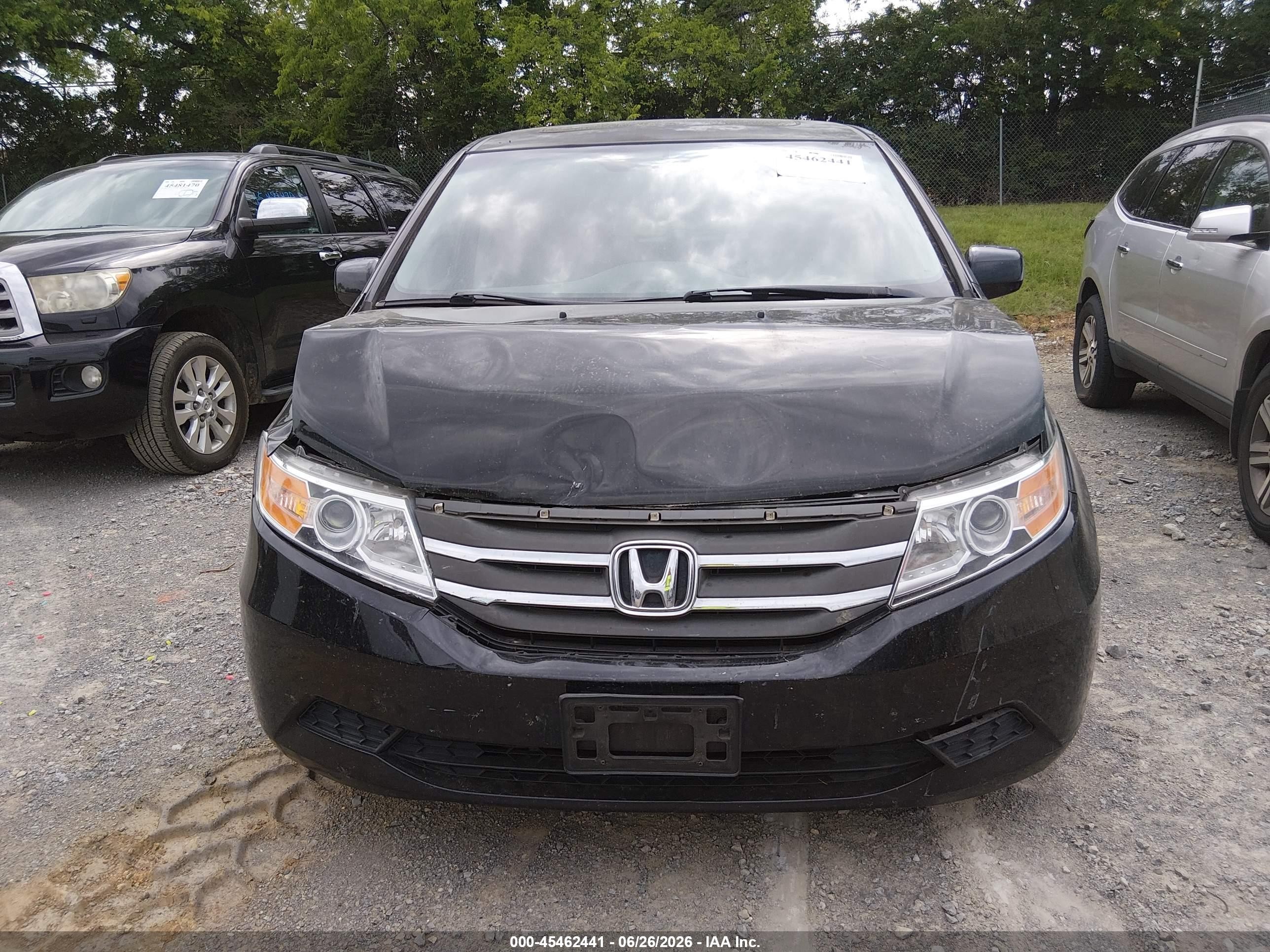 2011 Honda Odyssey Ex-l Black vin: 5FNRL5H64BB022401