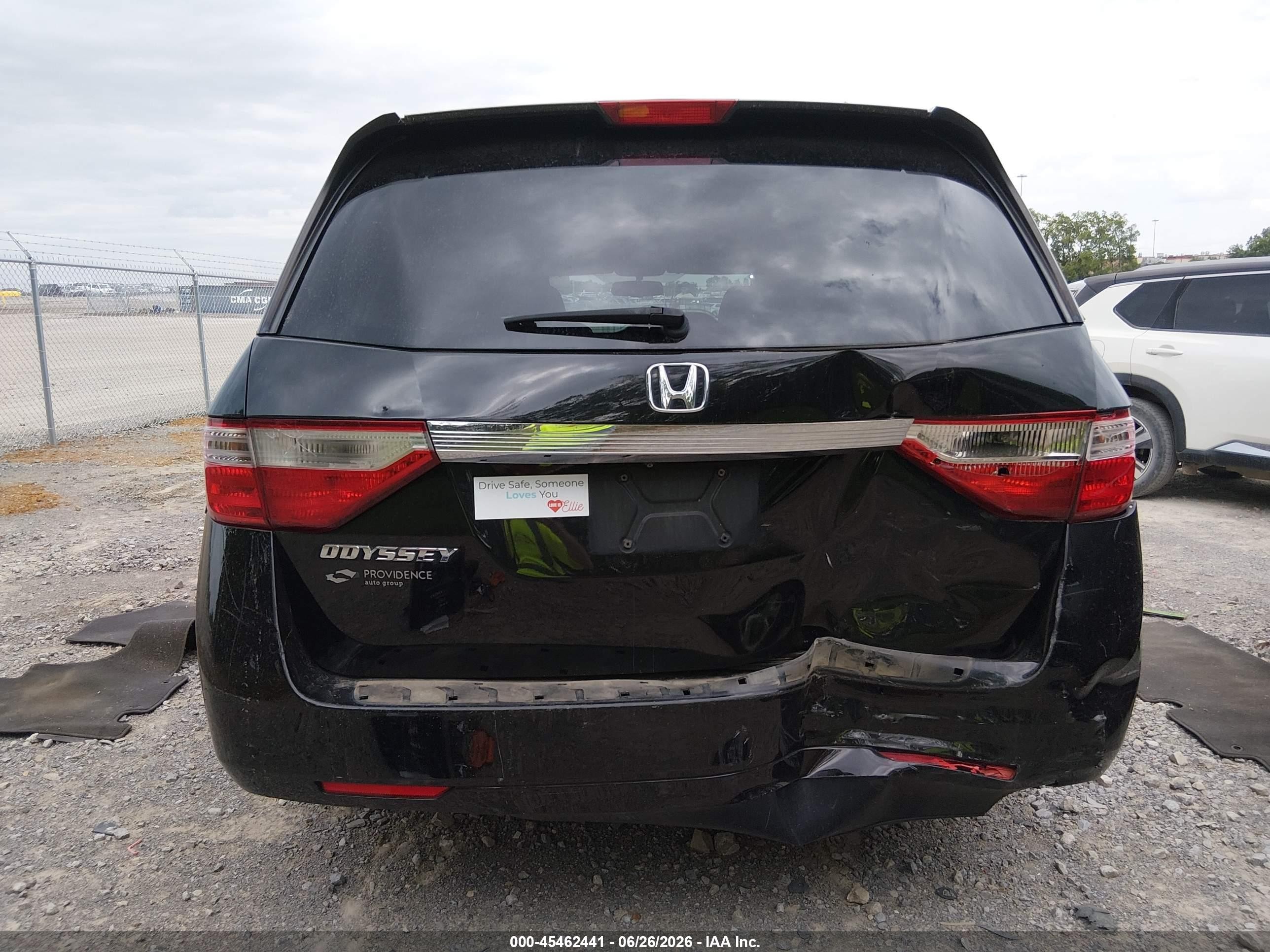 2011 Honda Odyssey Ex-l Black vin: 5FNRL5H64BB022401