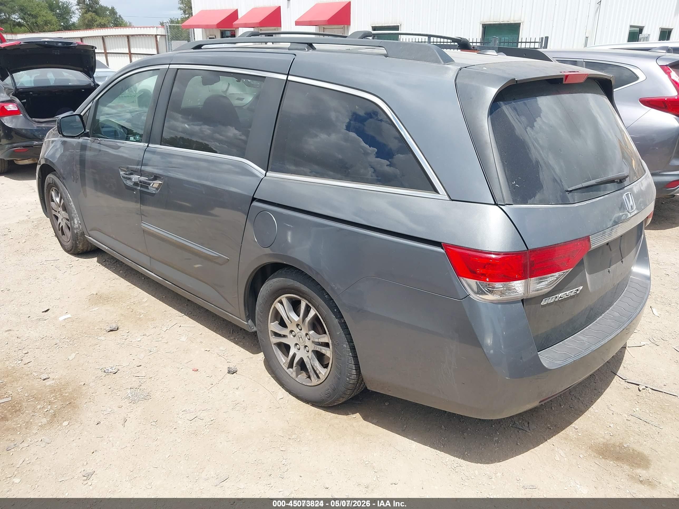 2011 Honda Odyssey Ex-l Gray vin: 5FNRL5H64BB024066