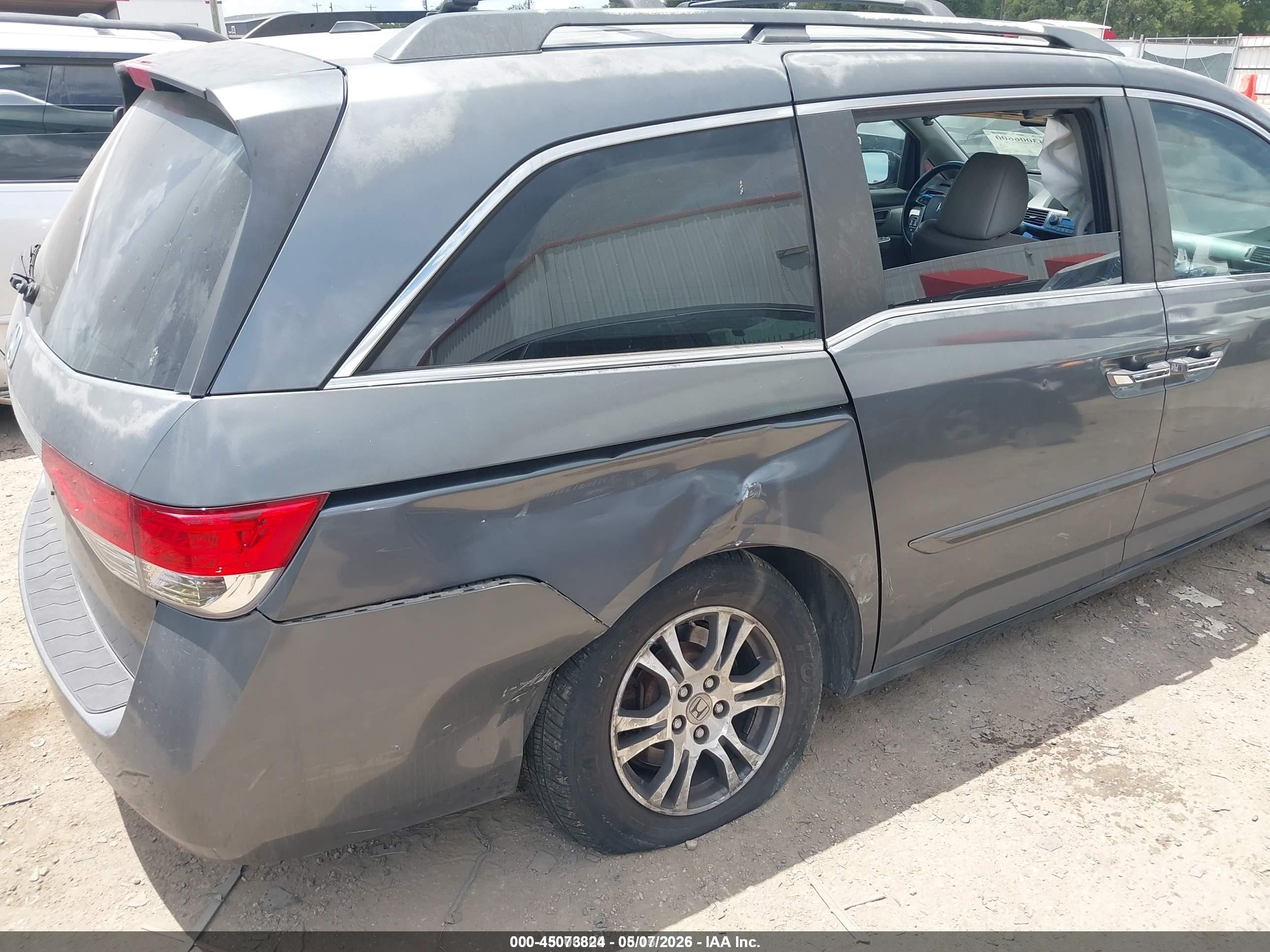 2011 Honda Odyssey Ex-l Gray vin: 5FNRL5H64BB024066
