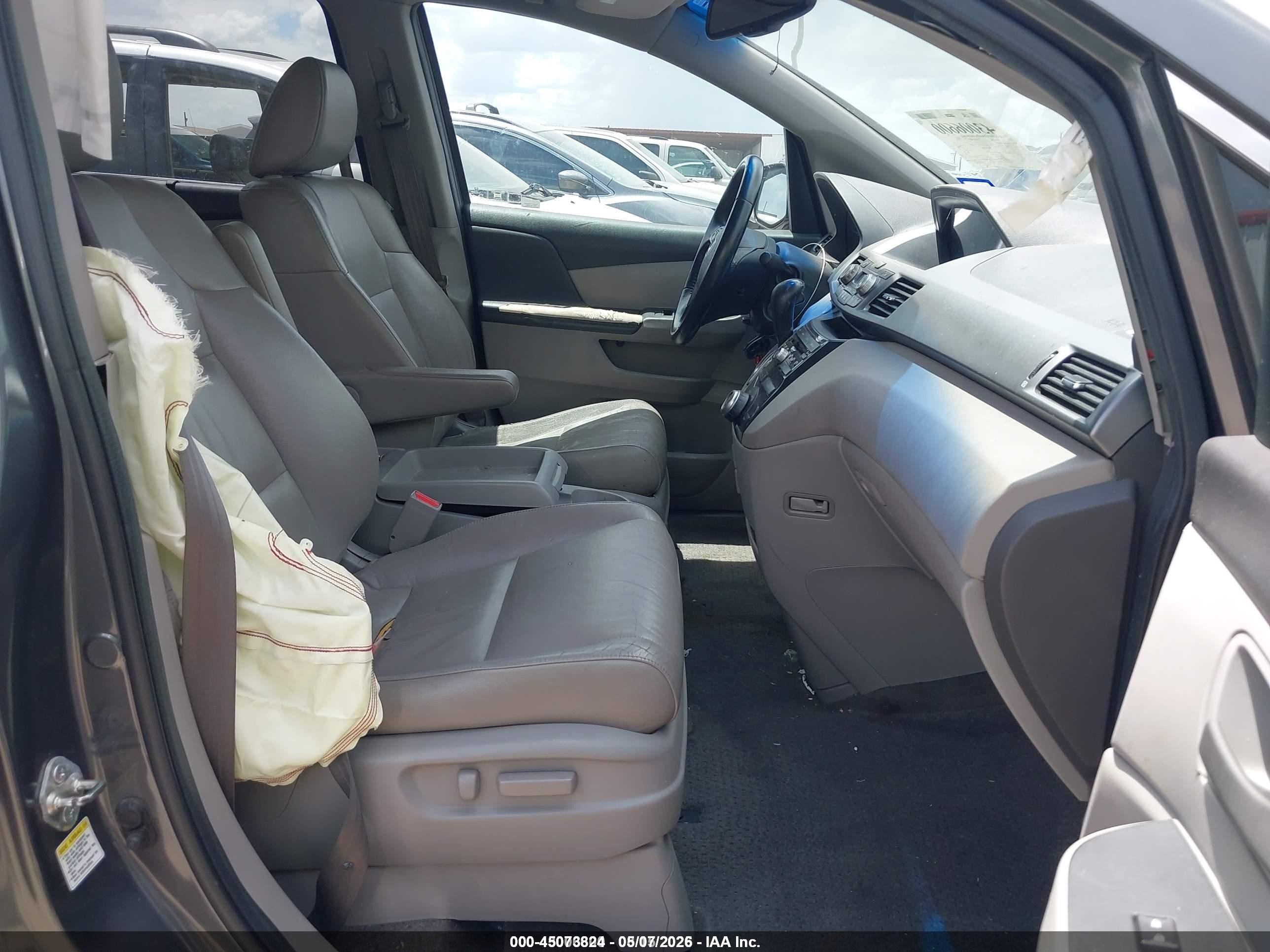 2011 Honda Odyssey Ex-l Gray vin: 5FNRL5H64BB024066