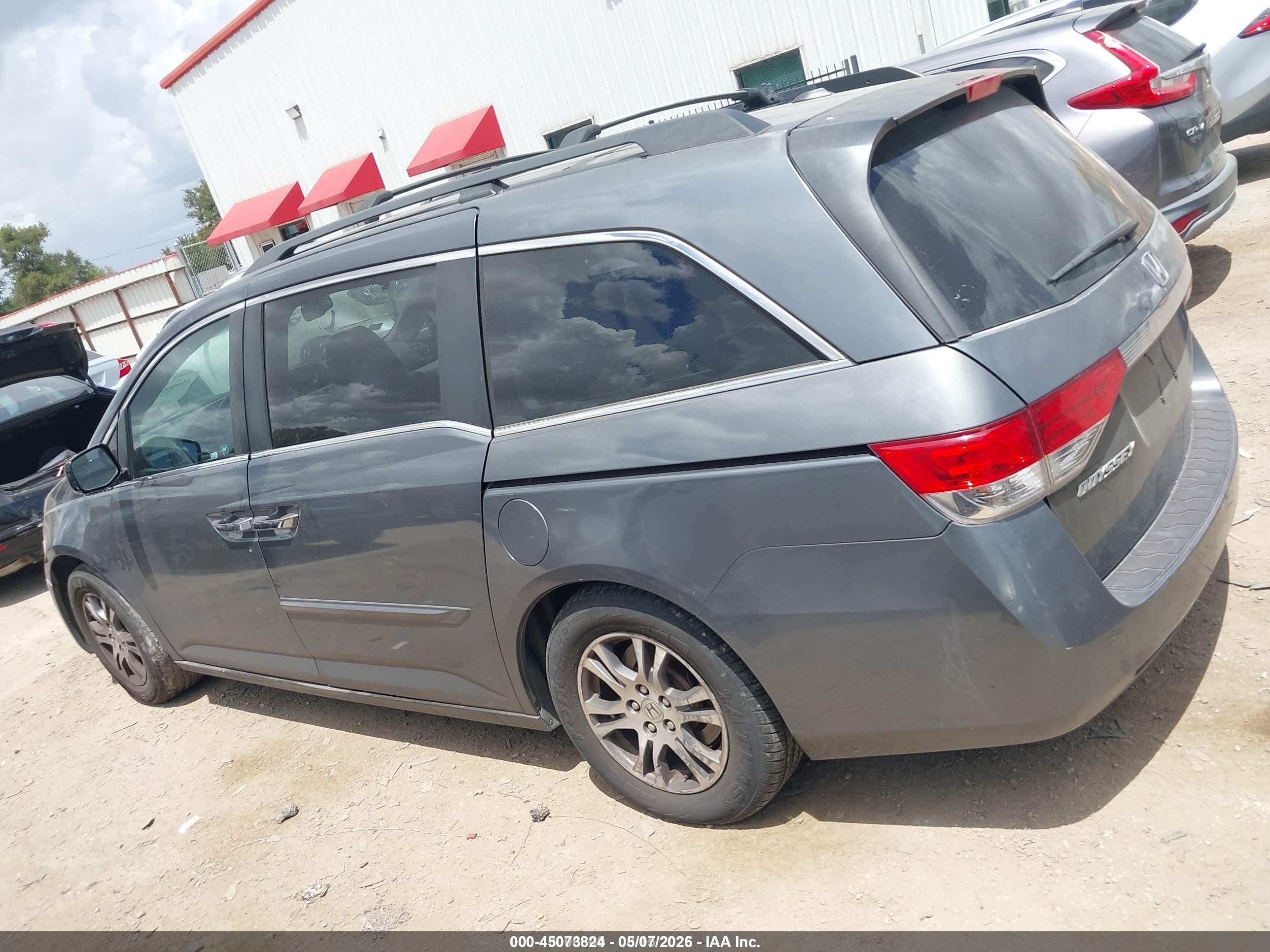 2011 Honda Odyssey Ex-l Gray vin: 5FNRL5H64BB024066