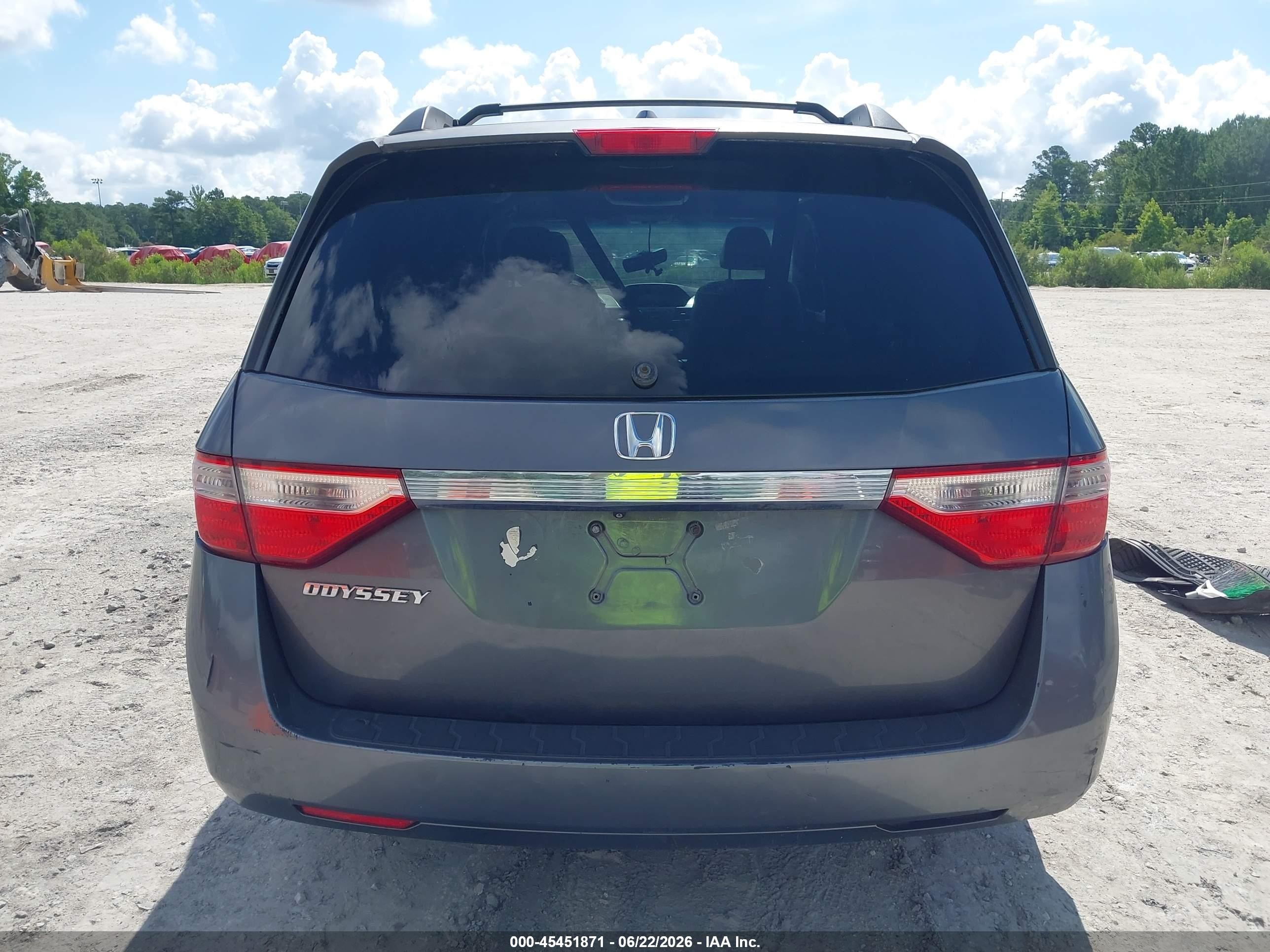 2011 Honda Odyssey Ex-l Gray vin: 5FNRL5H64BB024777