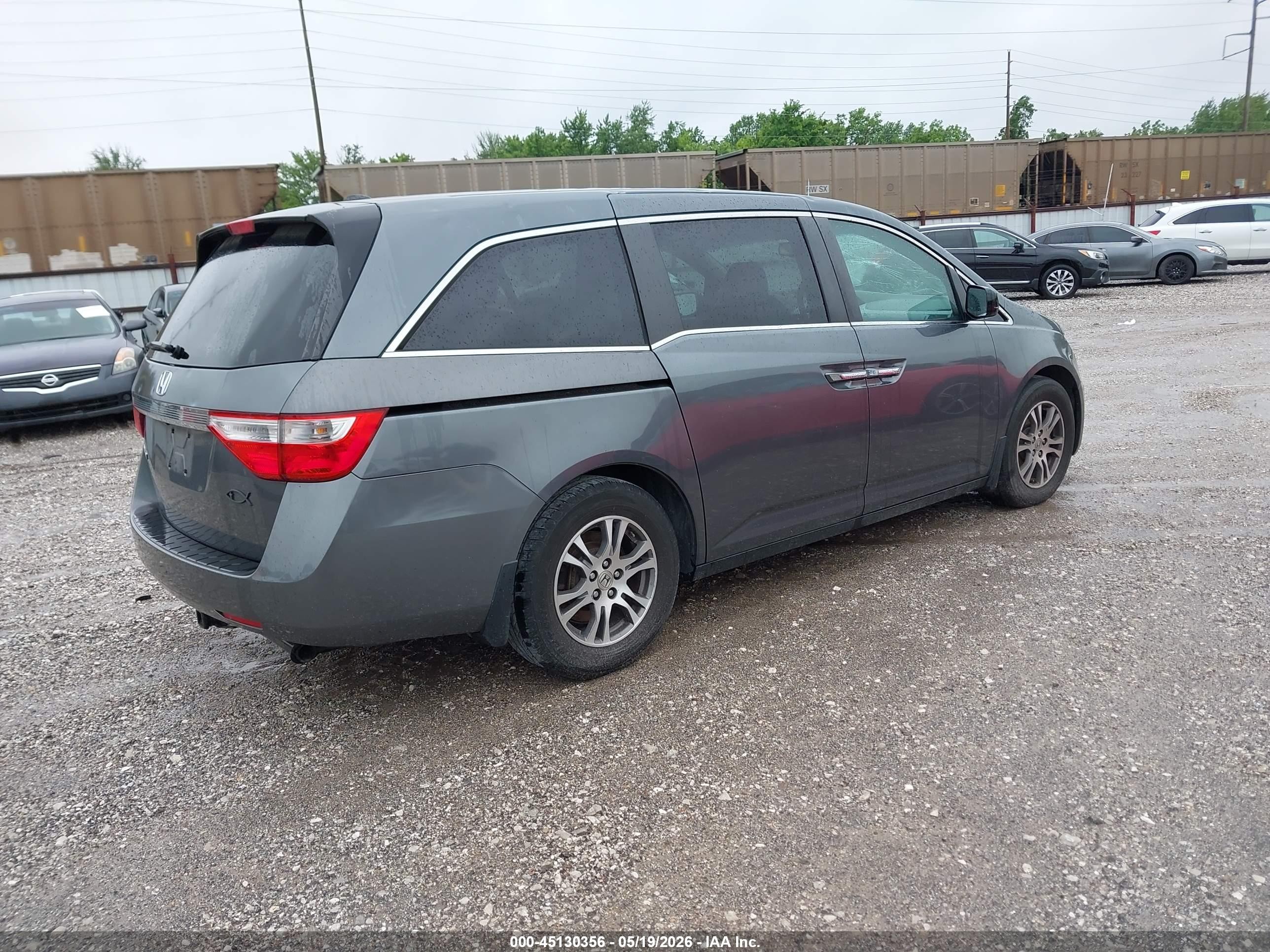 2011 Honda Odyssey Ex-l Серый vin: 5FNRL5H64BB029865