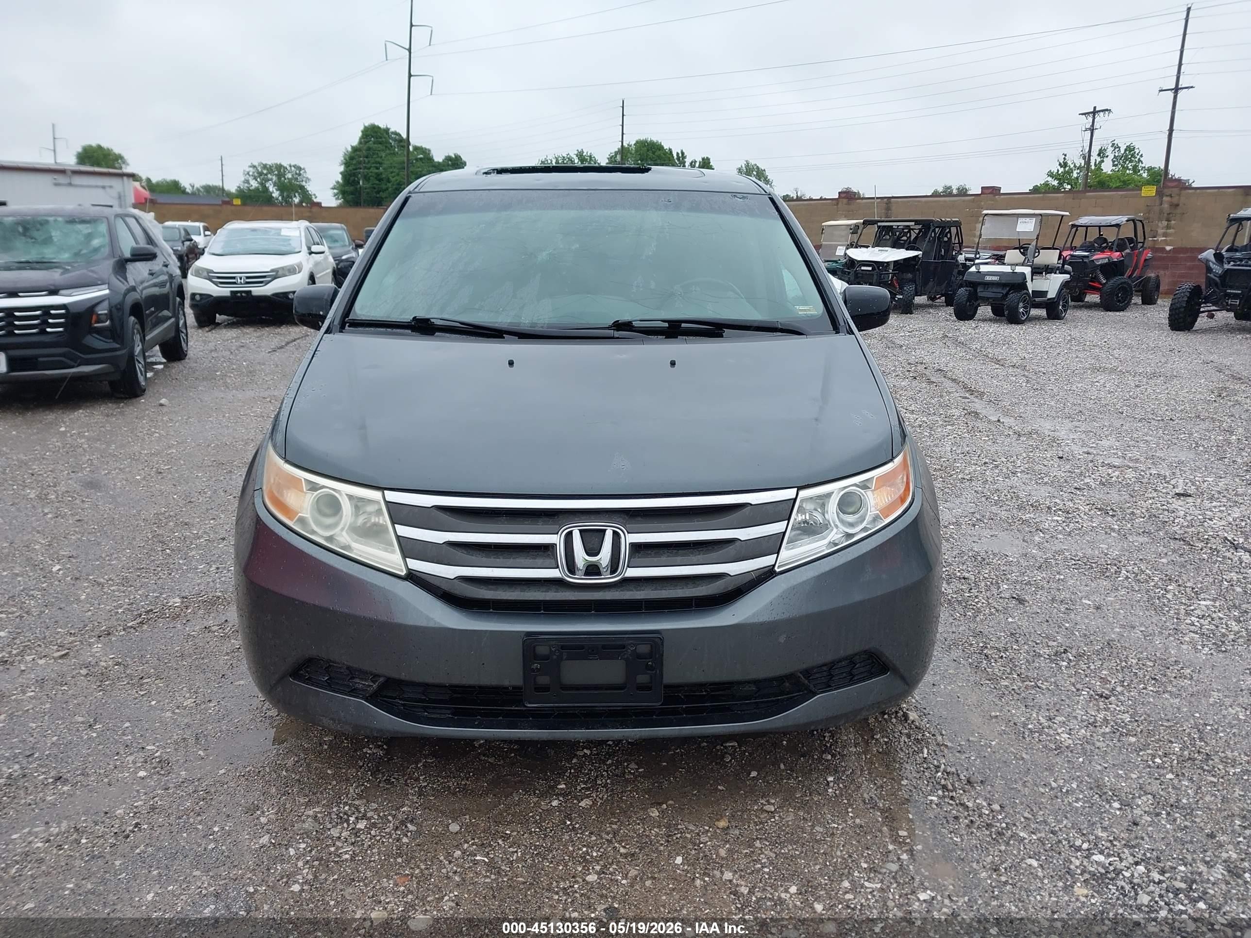 2011 Honda Odyssey Ex-l Серый vin: 5FNRL5H64BB029865