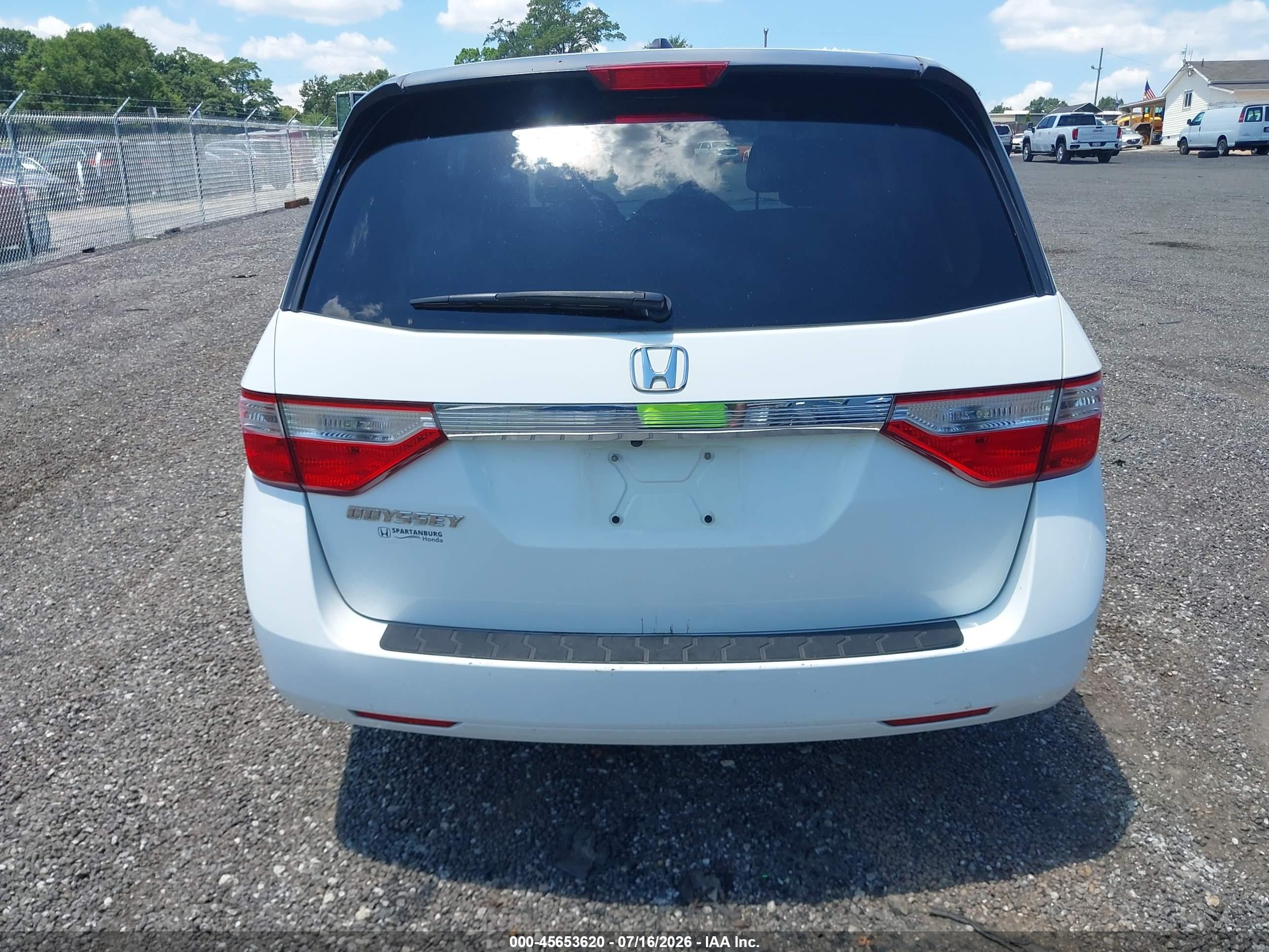 2011 Honda Odyssey Ex-l White vin: 5FNRL5H64BB039926