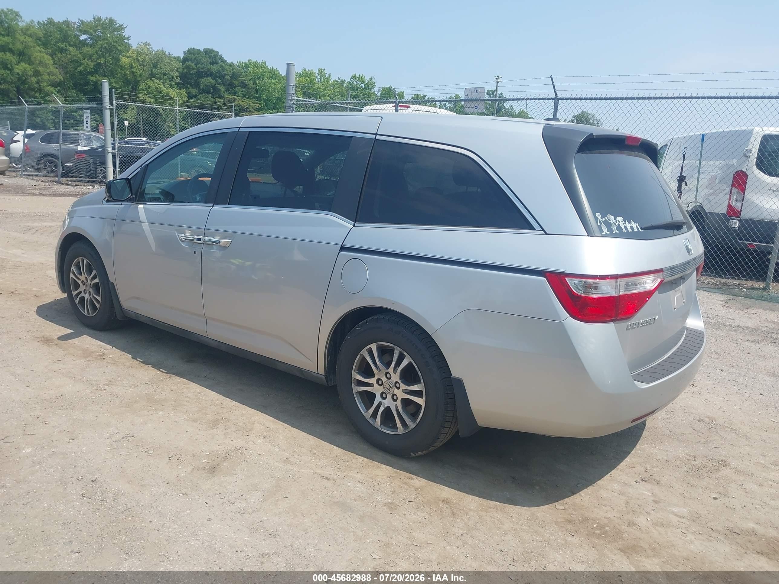 2011 Honda Odyssey Ex-l Silver vin: 5FNRL5H64BB044964