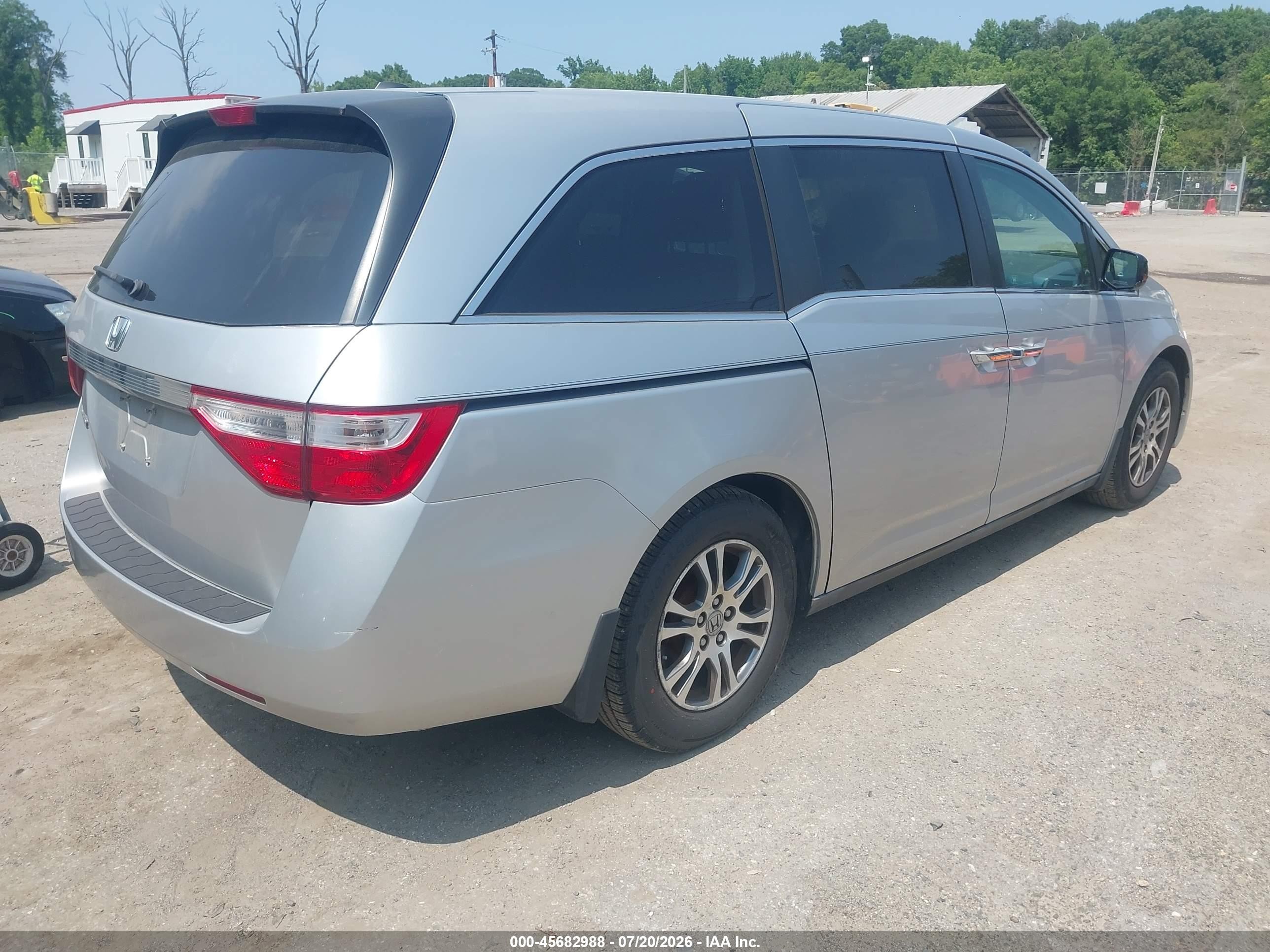 2011 Honda Odyssey Ex-l Silver vin: 5FNRL5H64BB044964