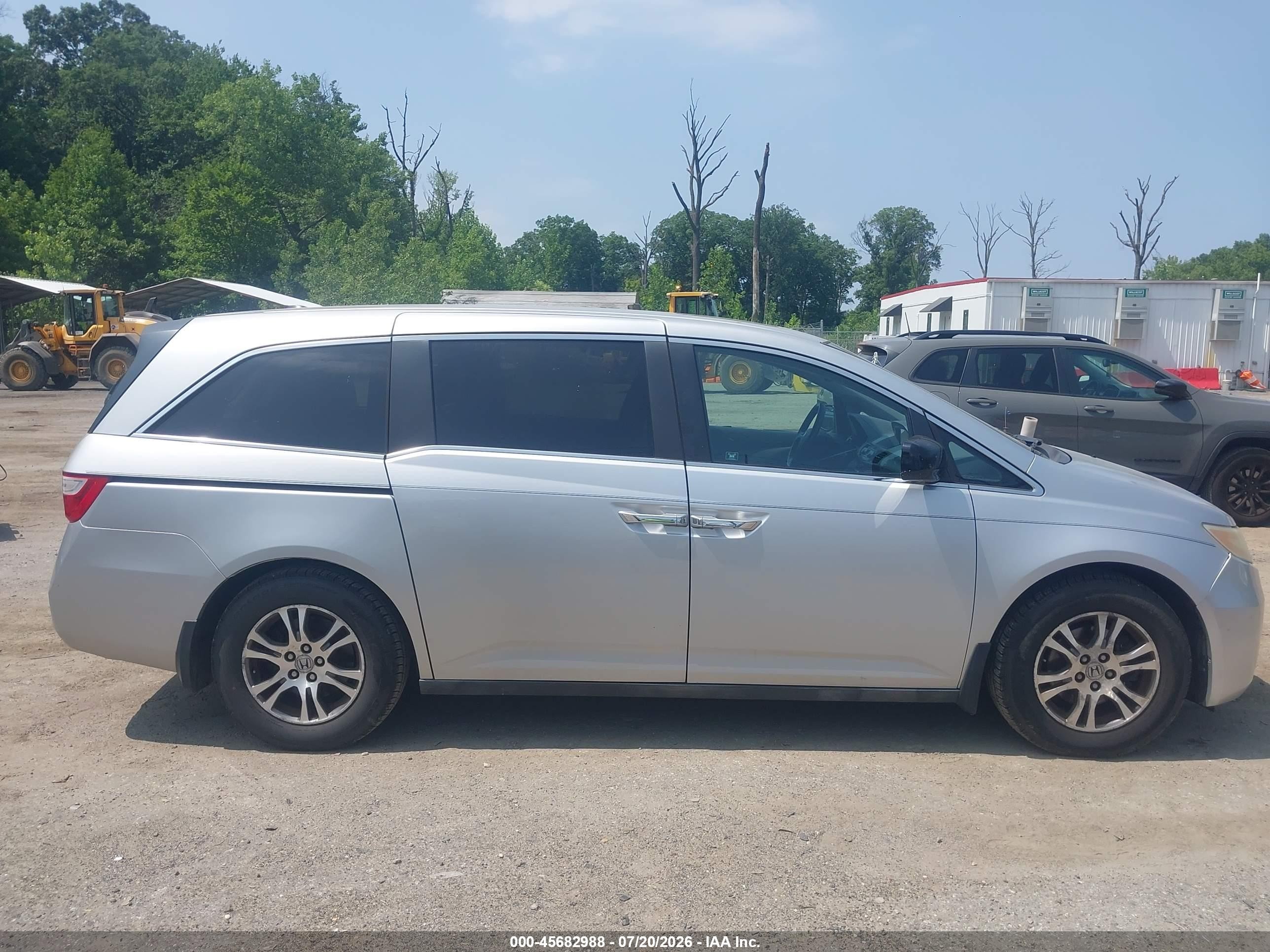 2011 Honda Odyssey Ex-l Silver vin: 5FNRL5H64BB044964