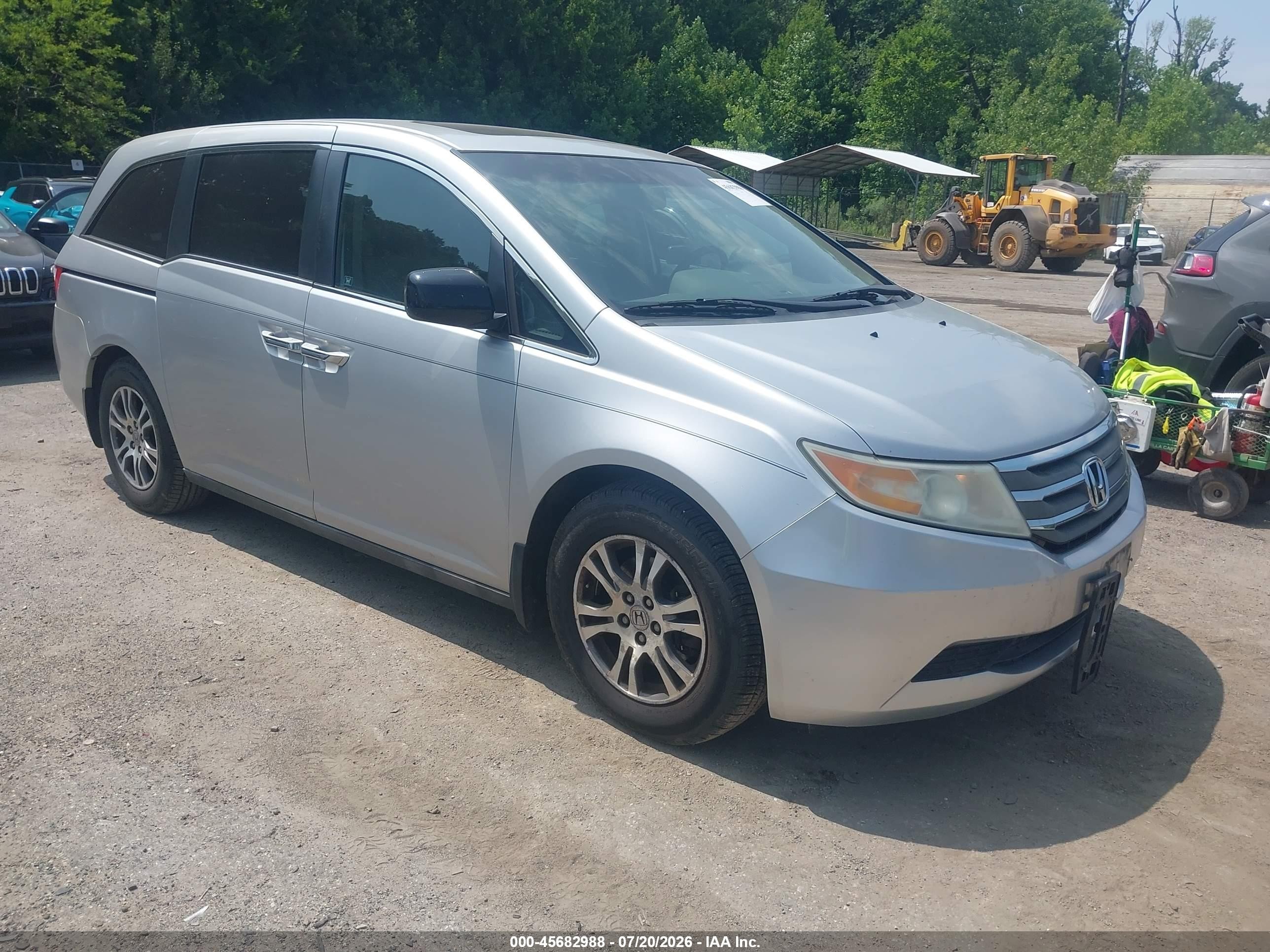 2011 Honda Odyssey Ex-l Silver vin: 5FNRL5H64BB044964