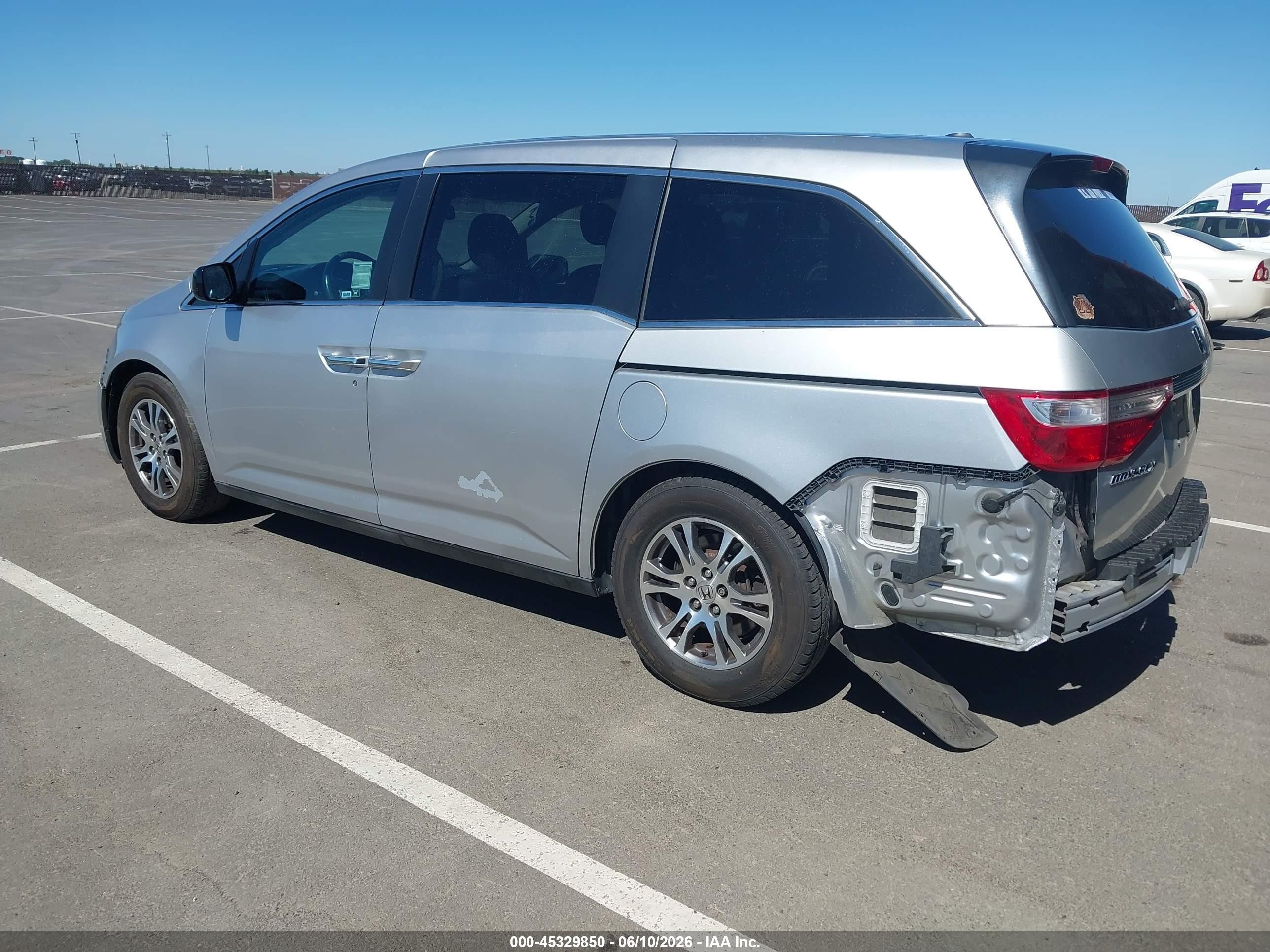 2011 Honda Odyssey Ex-l Silver vin: 5FNRL5H64BB056824