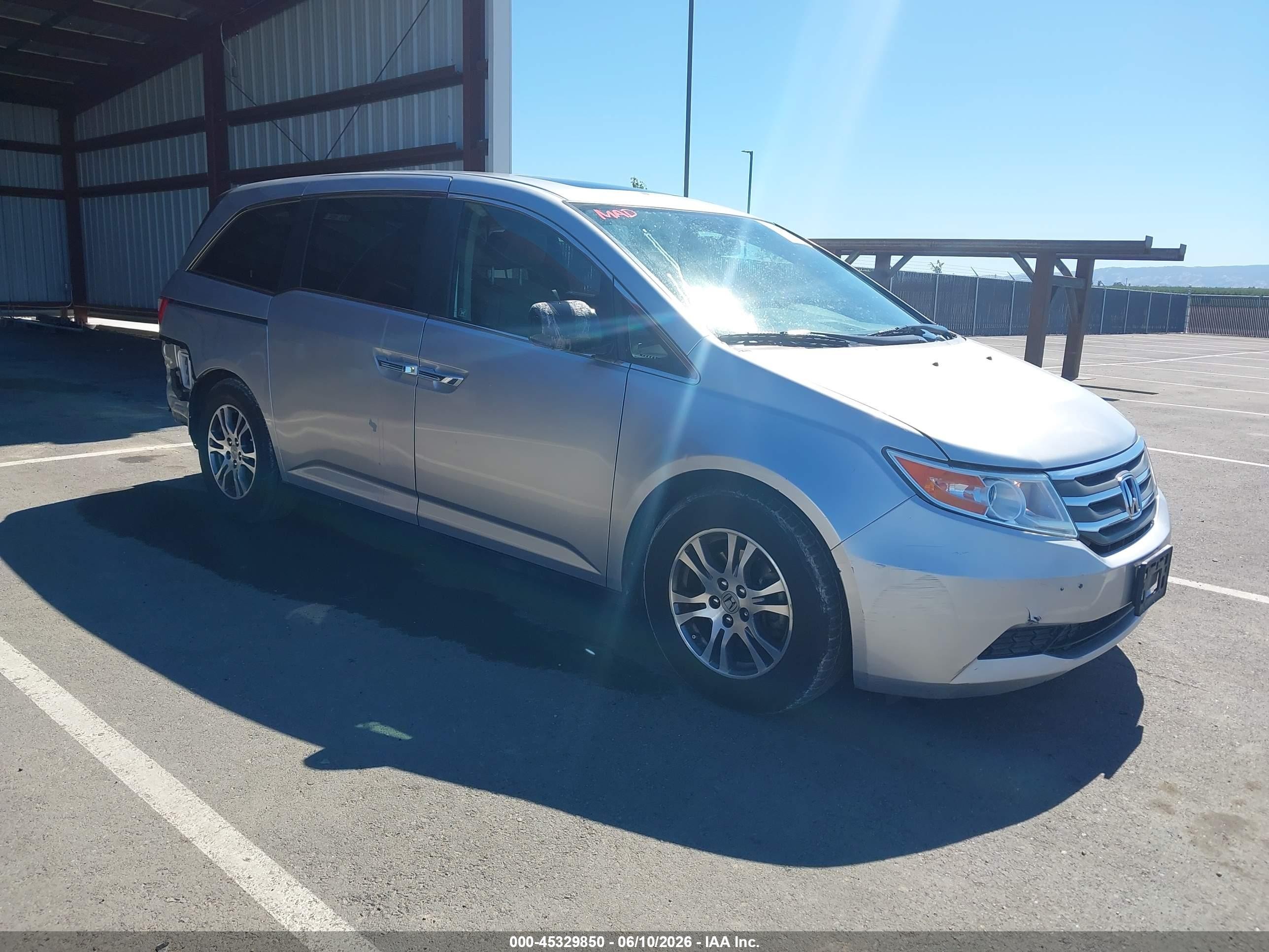 2011 Honda Odyssey Ex-l Silver vin: 5FNRL5H64BB056824