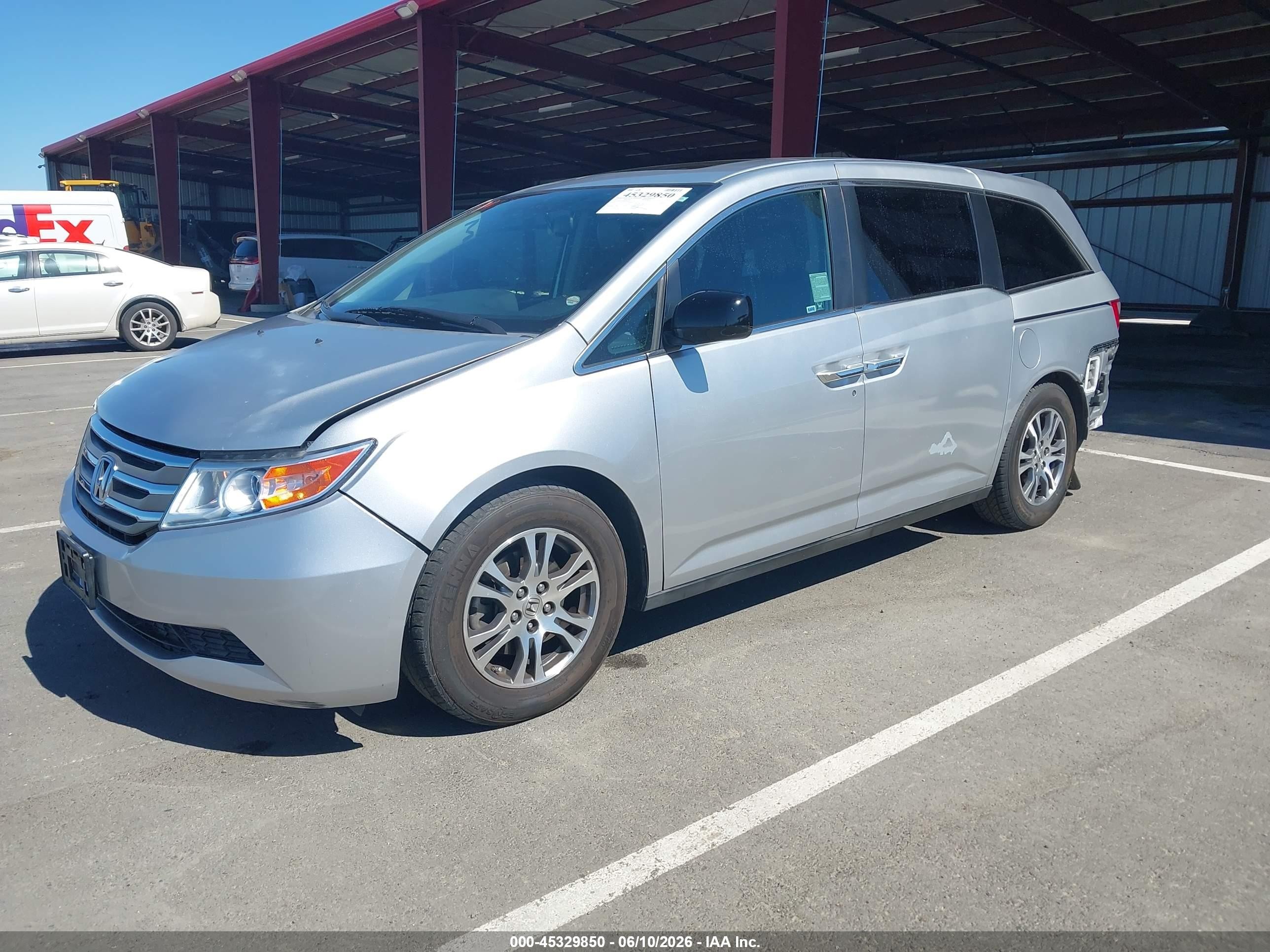 2011 Honda Odyssey Ex-l Silver vin: 5FNRL5H64BB056824