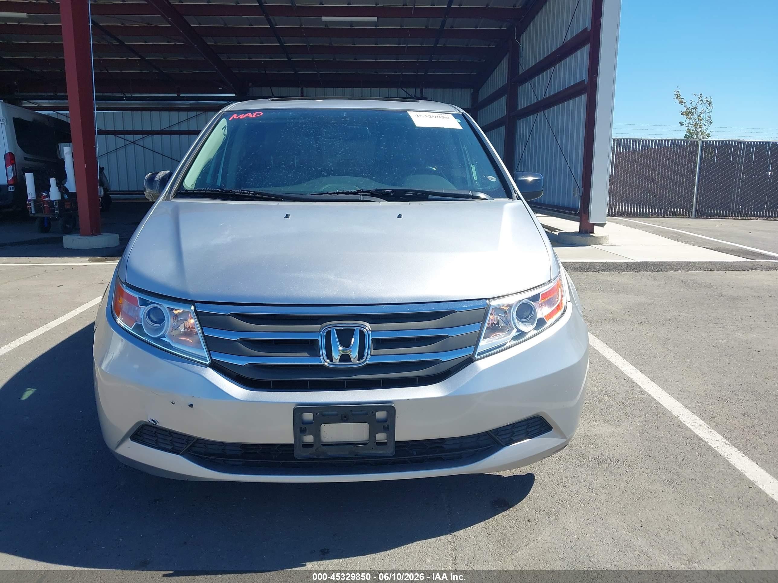 2011 Honda Odyssey Ex-l Silver vin: 5FNRL5H64BB056824
