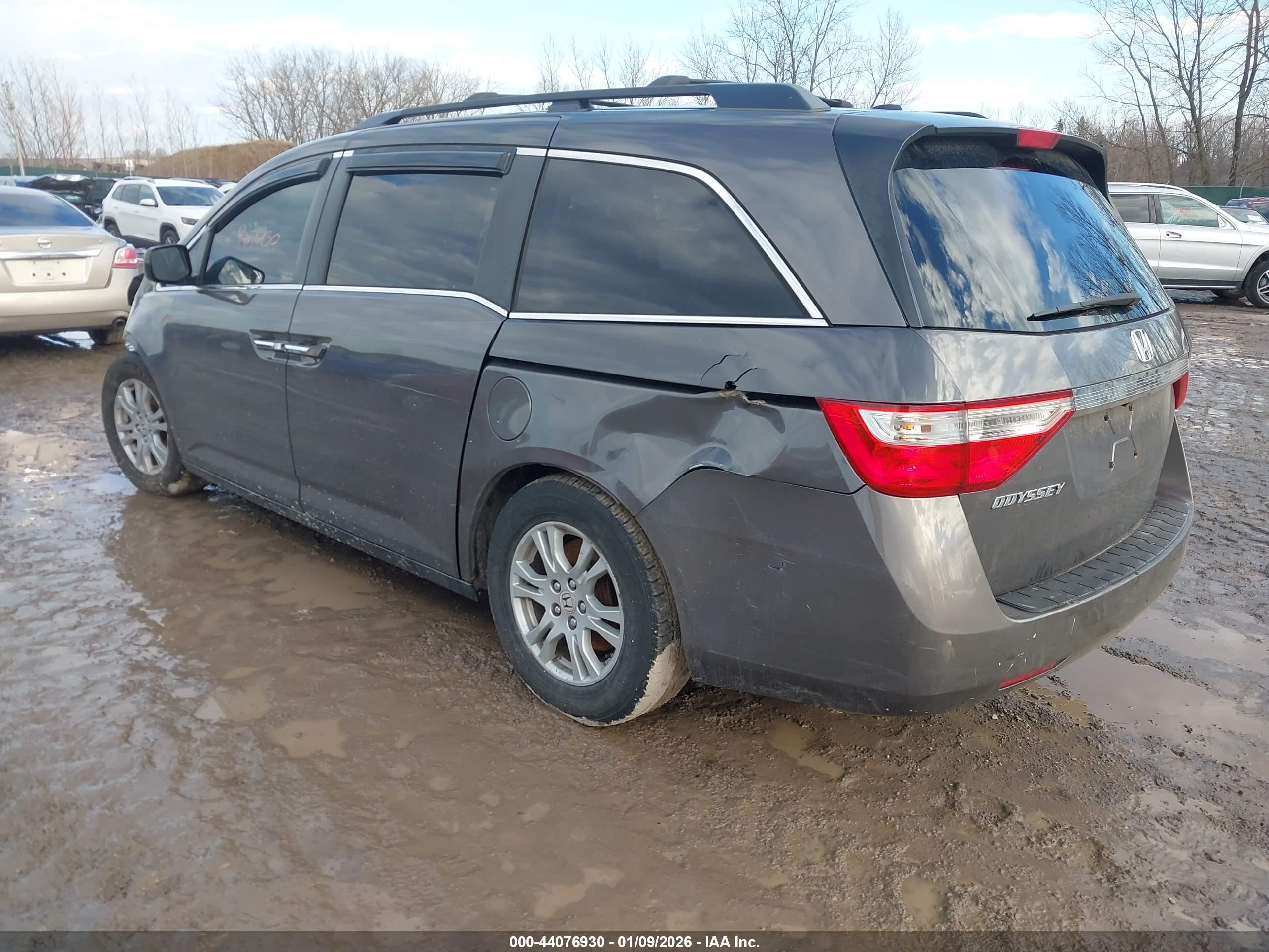 2011 Honda Odyssey Ex-l Серый vin: 5FNRL5H64BB063773
