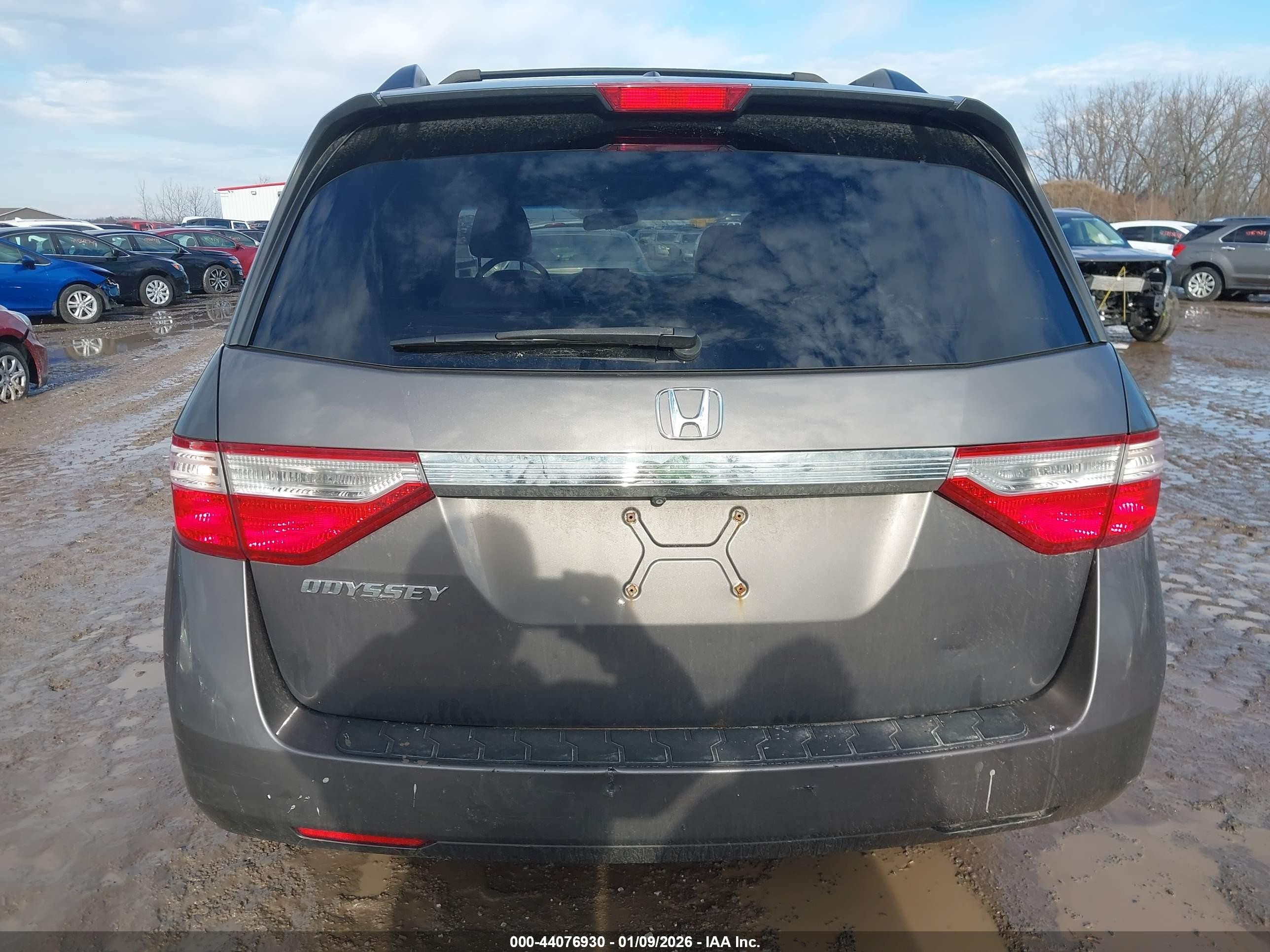 2011 Honda Odyssey Ex-l Серый vin: 5FNRL5H64BB063773